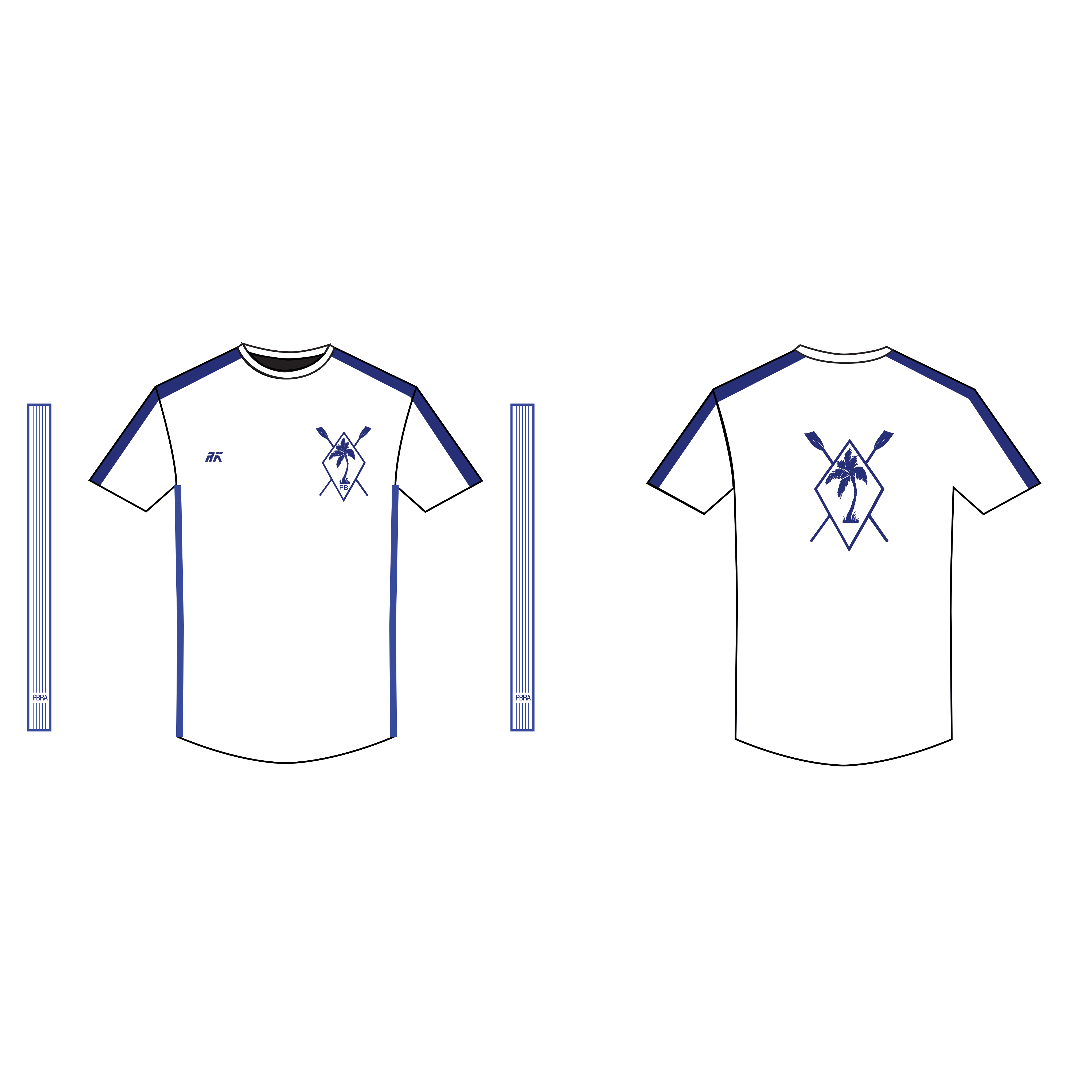 Palm Beach Rowing Stripe 201 Gym T-Shirt