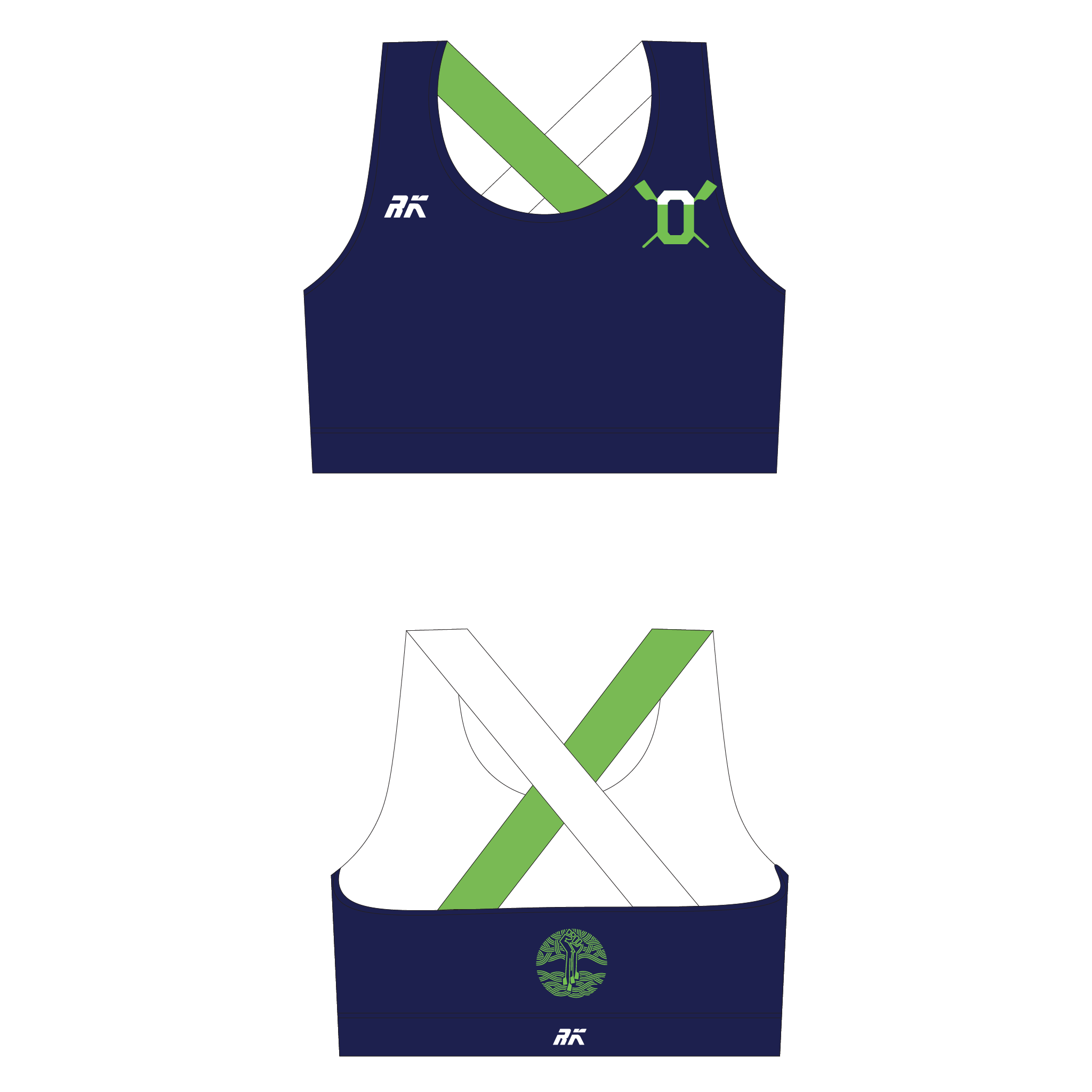 Oakland United Cross Sports Bra