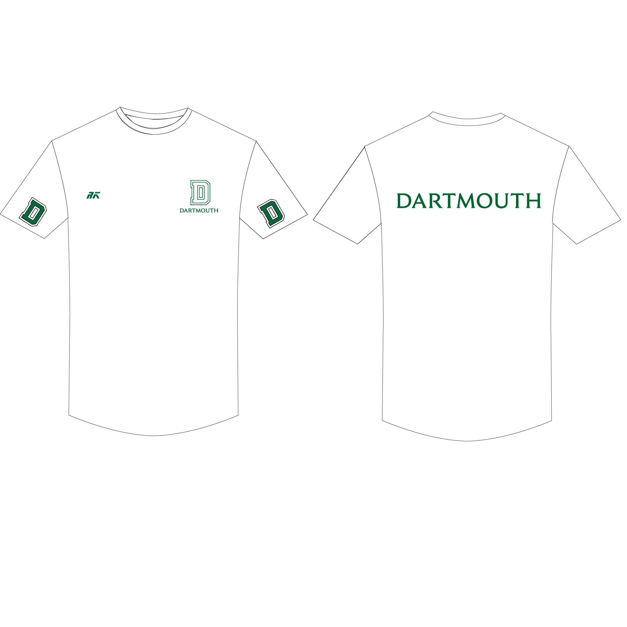 Dartmouth Heavyweight Rowing Short sleeve Gym T-shirt