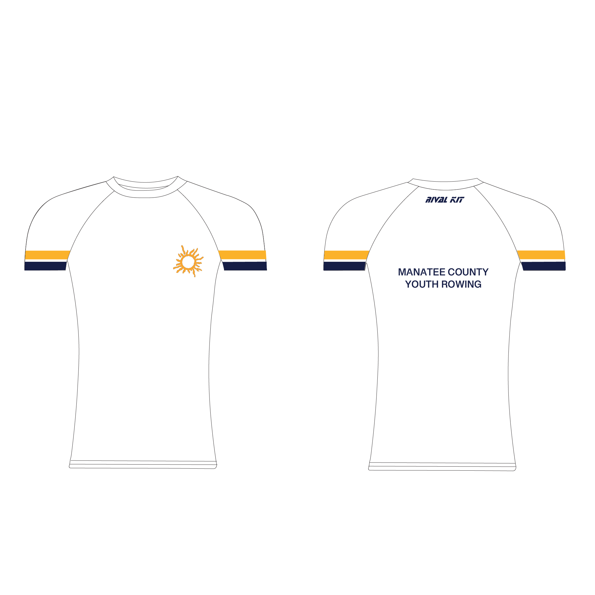 Manatee County Youth Rowing Short Sleeve Base-Layer