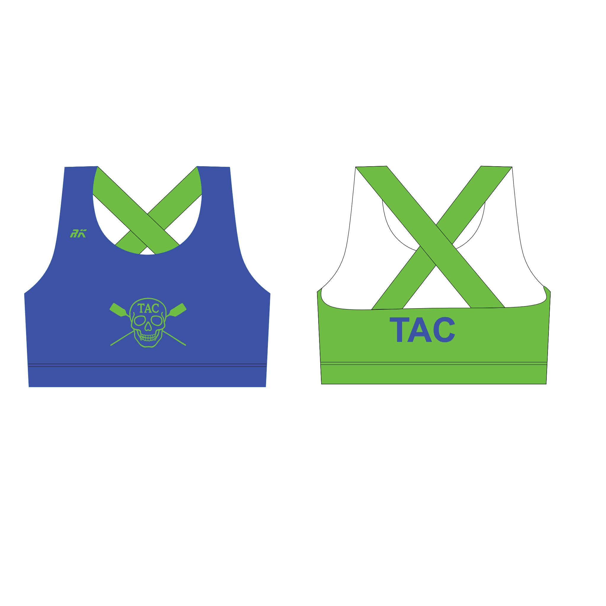 Tampa Athletic Club Cross Back Sports Bra