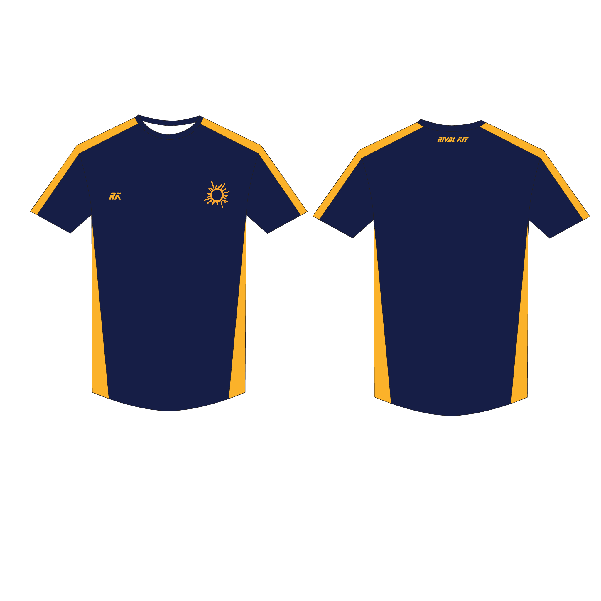 Manatee County Youth Rowing Bespoke Short Sleeve Navy Gym T-shirt