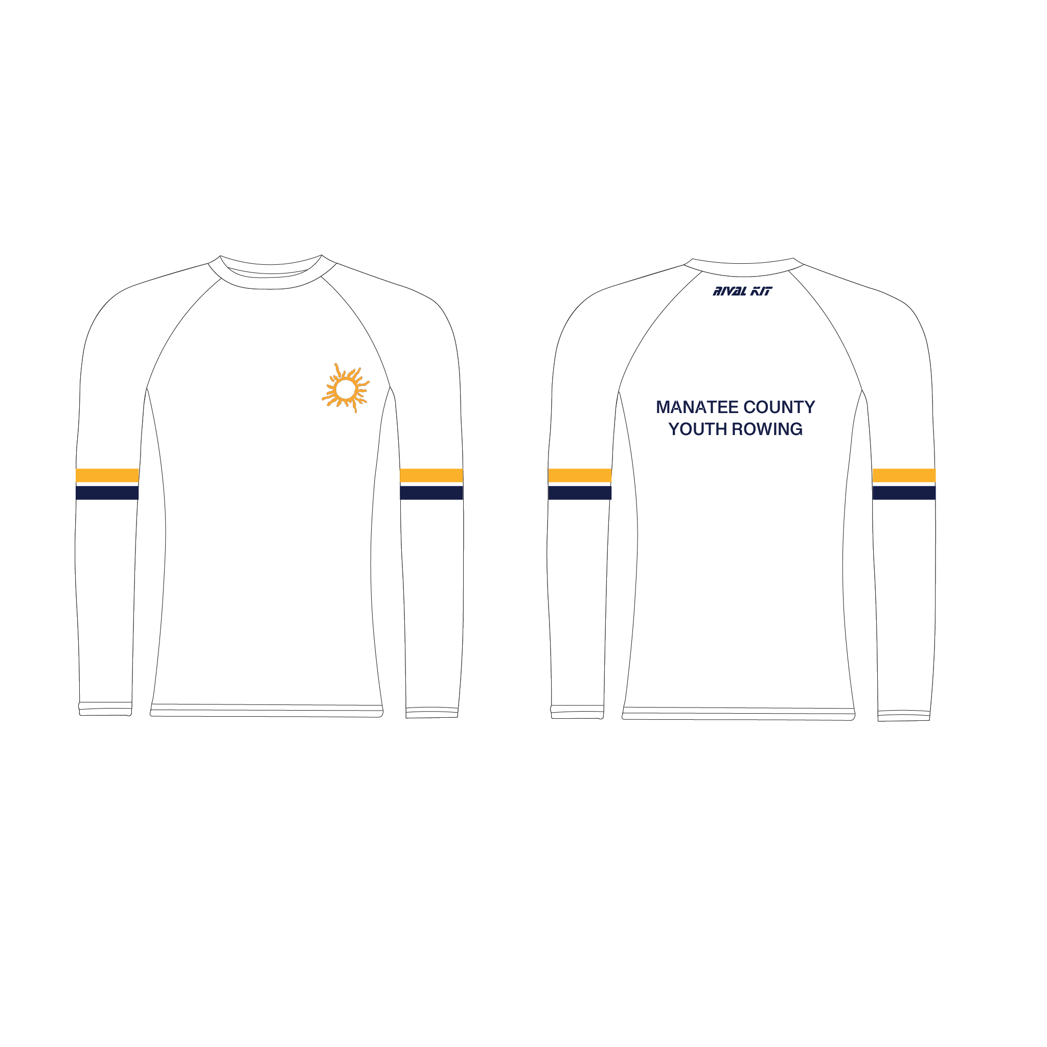 Manatee County Youth Rowing Long Sleeve Base-Layer