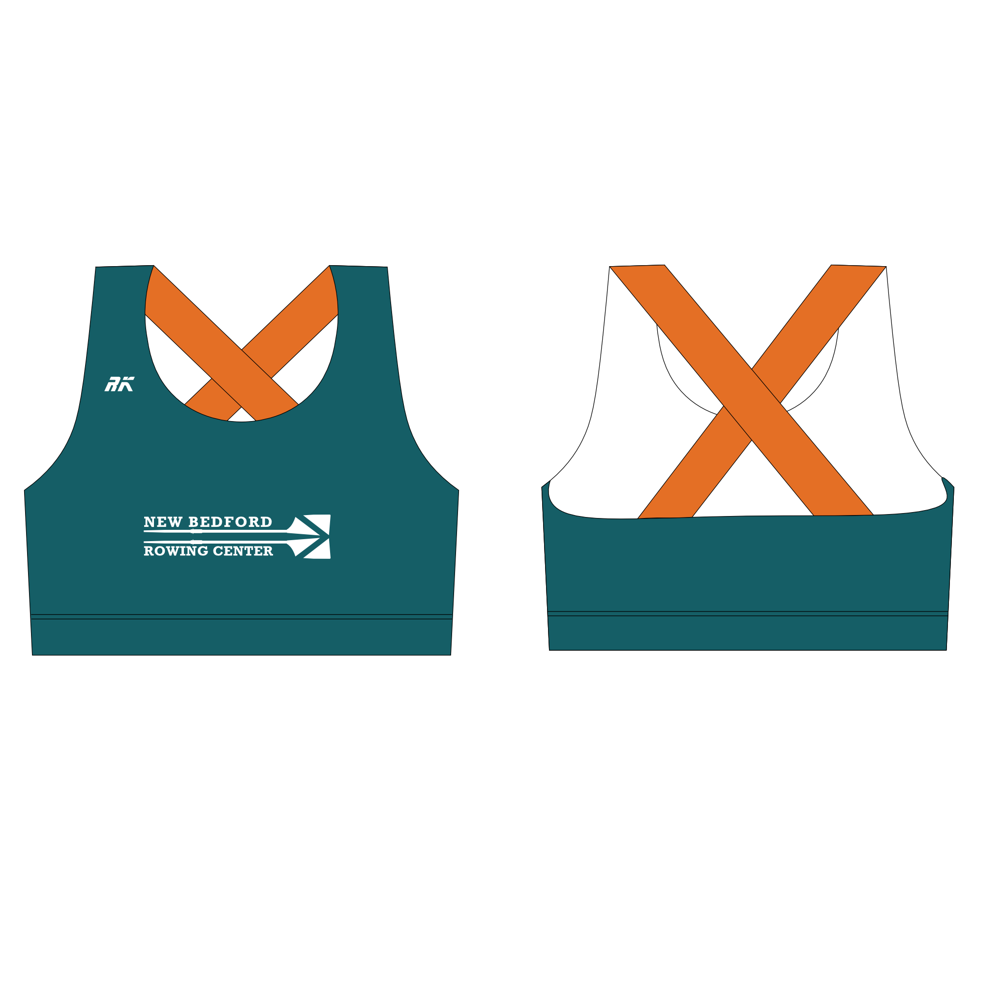 New Bedford Rowing Center cross bra
