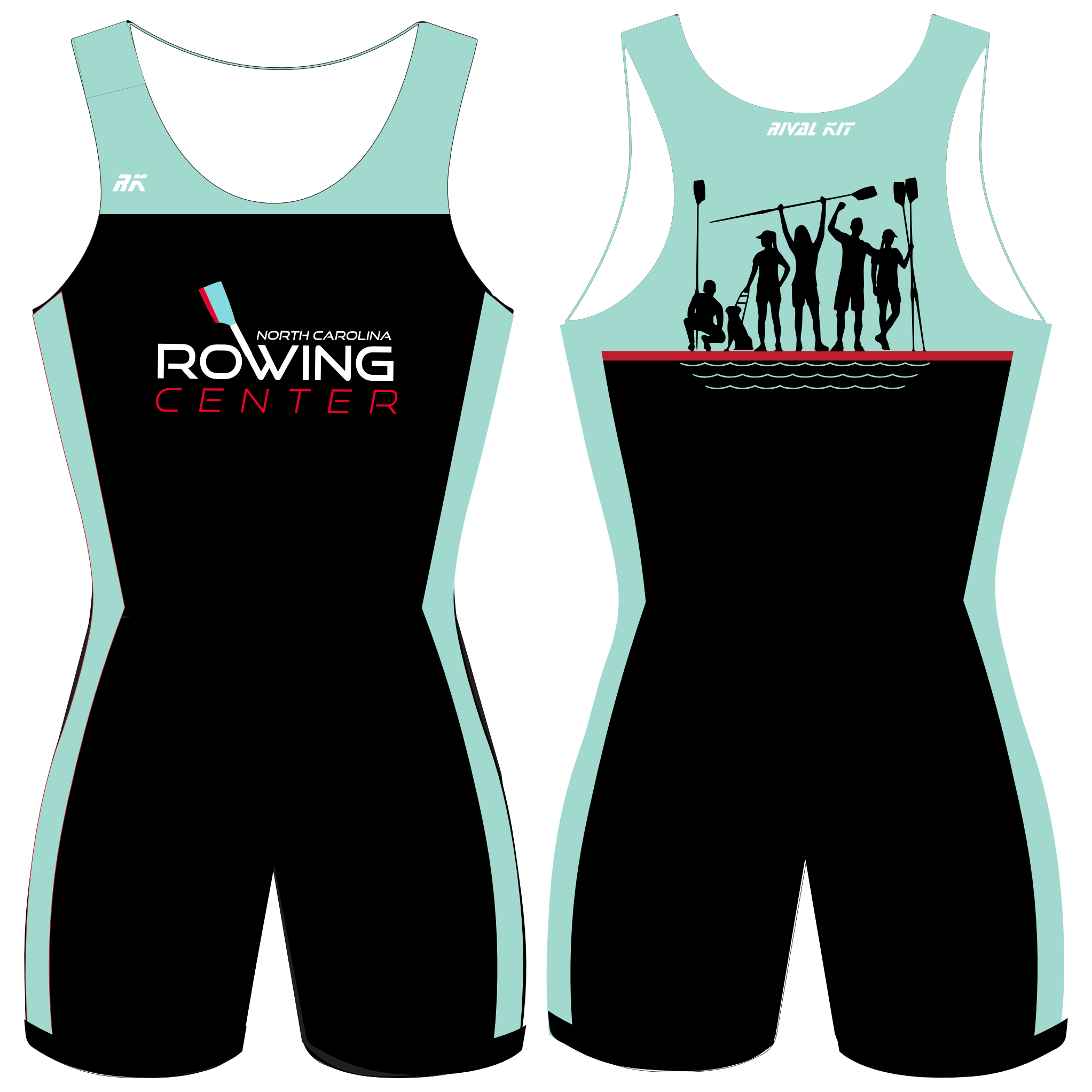 North Carolina Rowing AIOX Team Practice Uni black