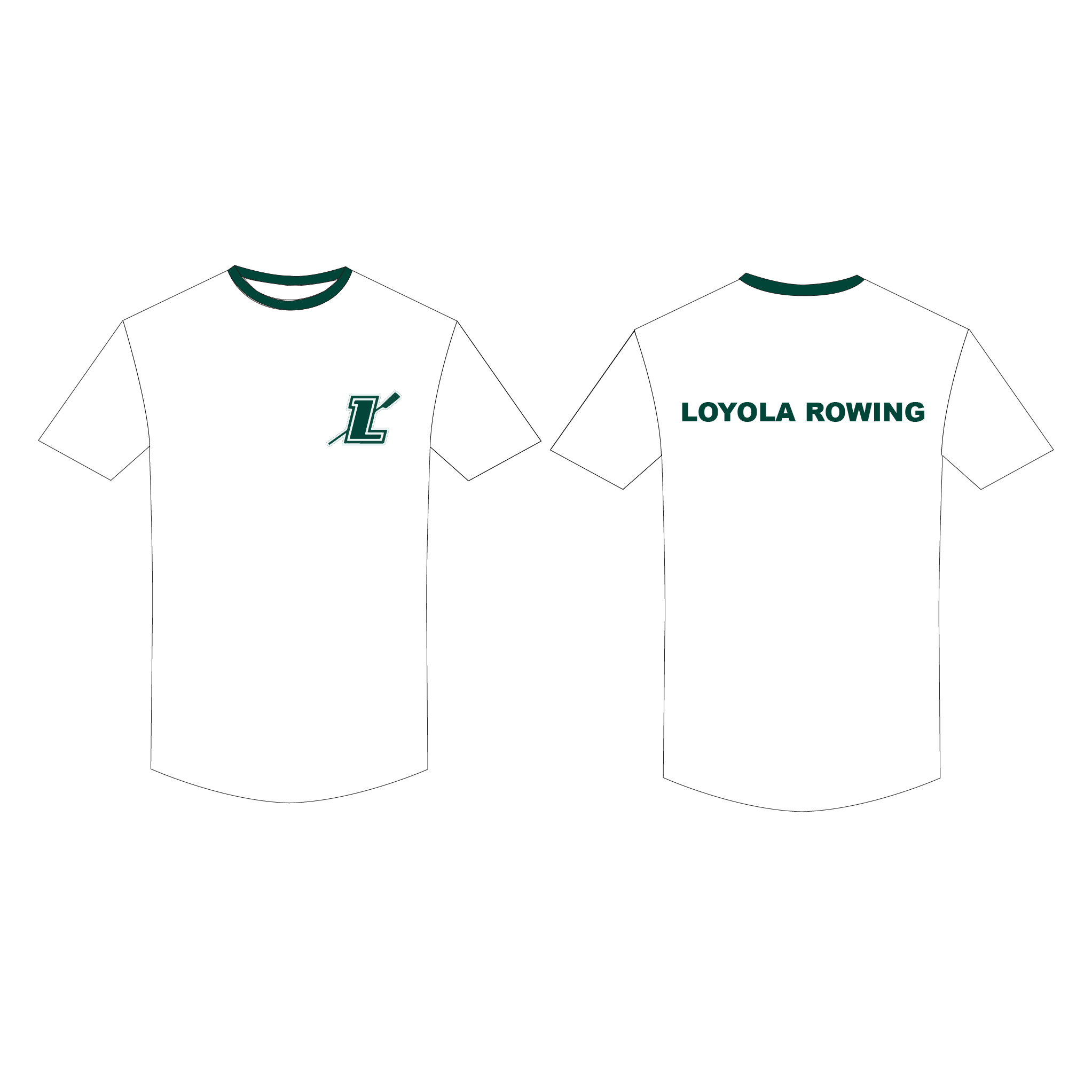 Loyola Rowing Short sleeve Gym T-shirt
