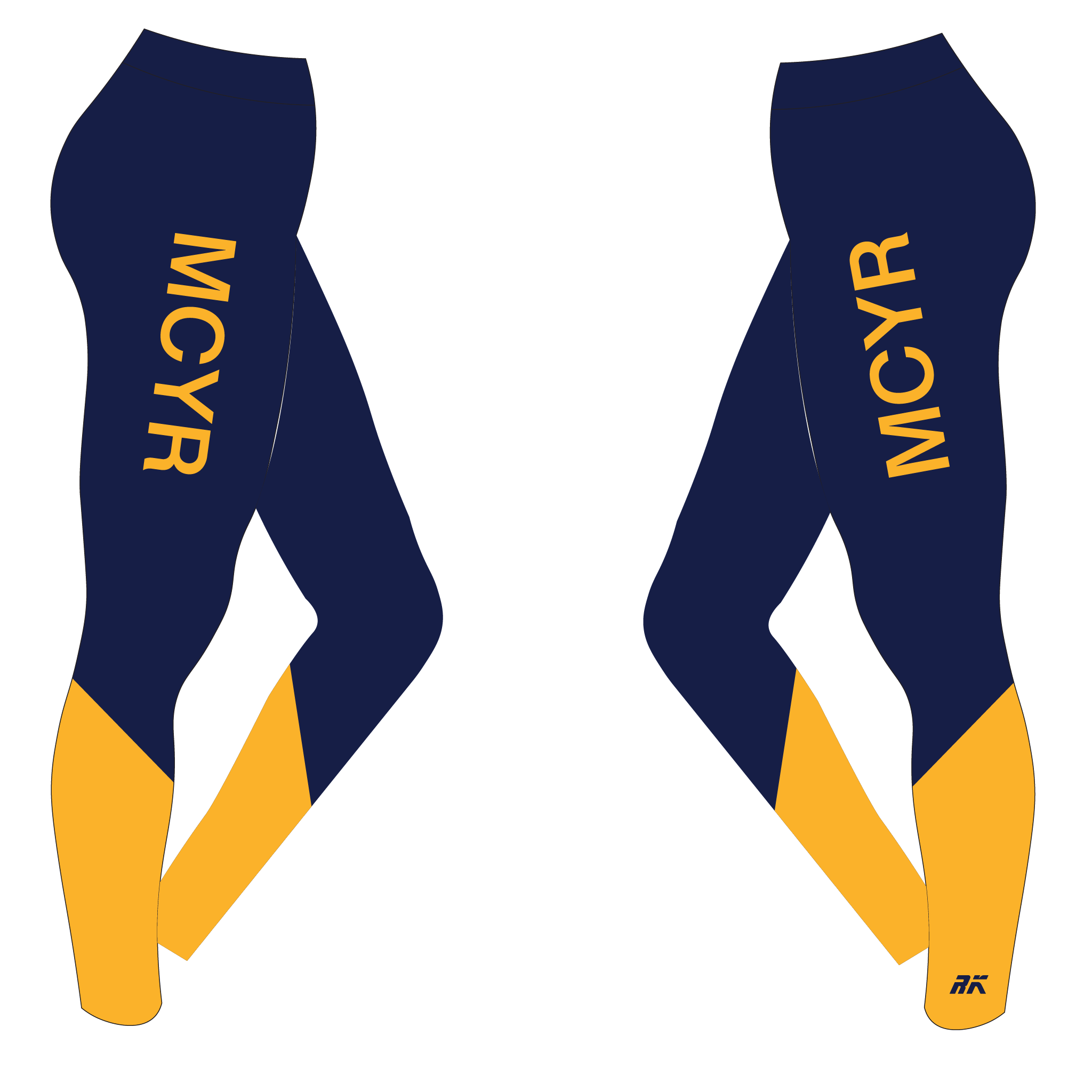 Manatee County Youth Rowing Patterned Leggings