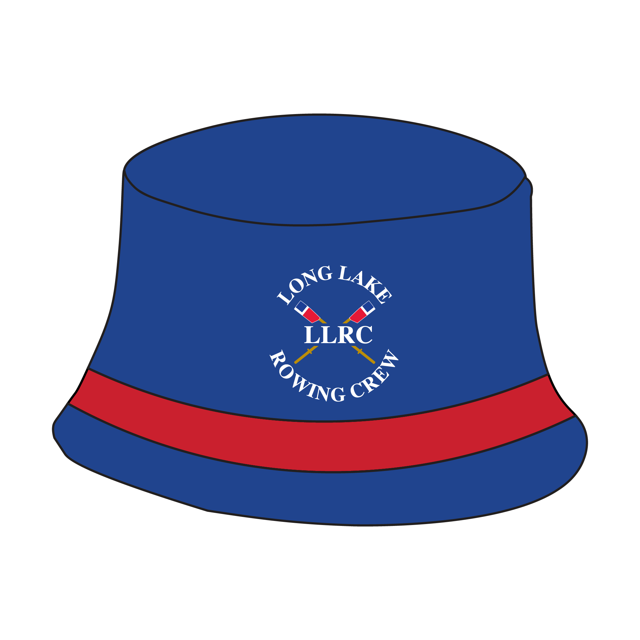 Long Lake Rowing Crew Reversible Bucket Hat