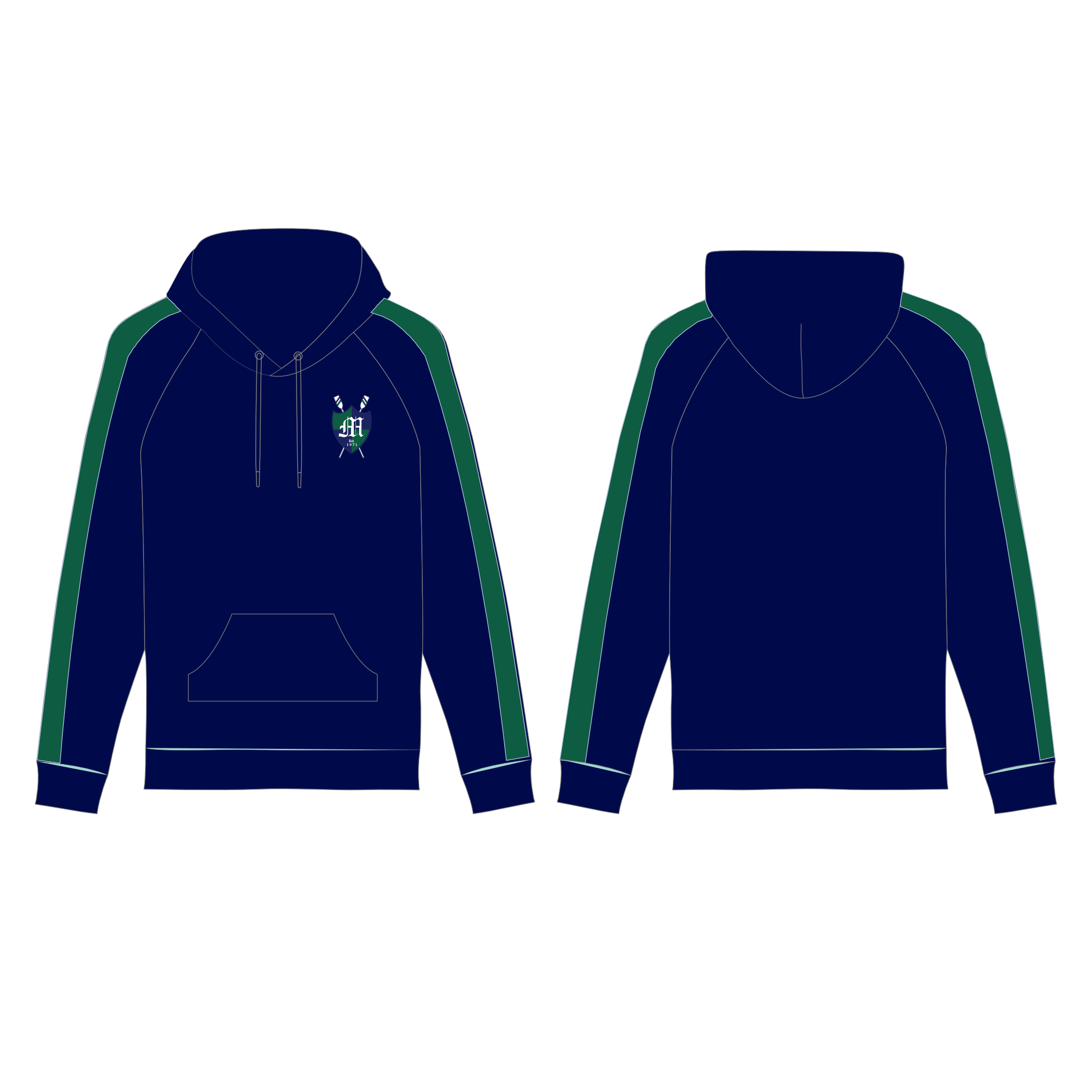 Mercyhurst University Boat Club Bespoke Hoodie