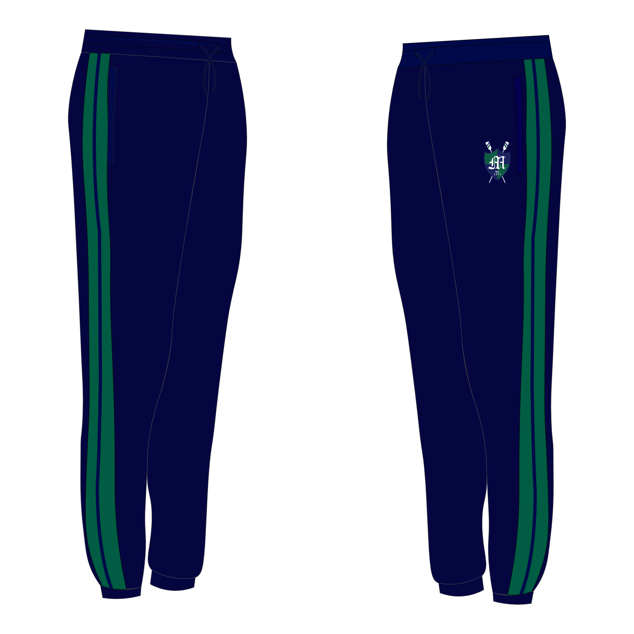 Mercyhurst University Boat Club bespoke Joggies