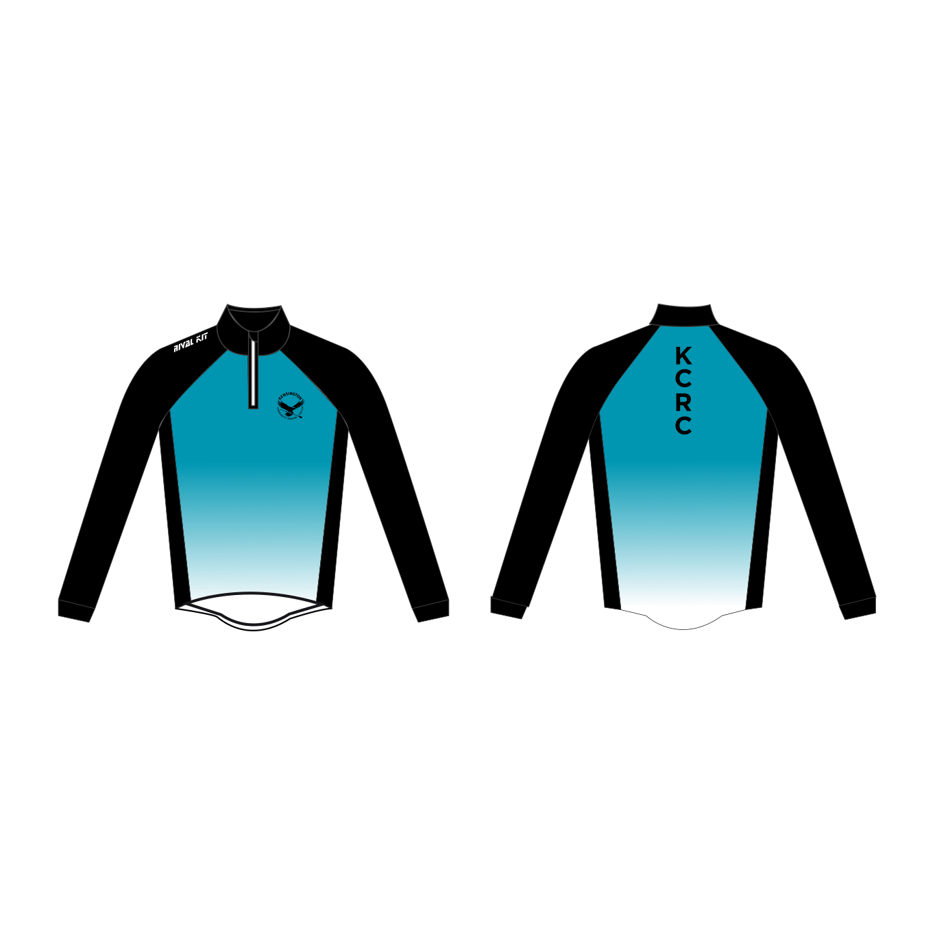 Kensington Community Rowing Center Black Gradient Splash Jacket