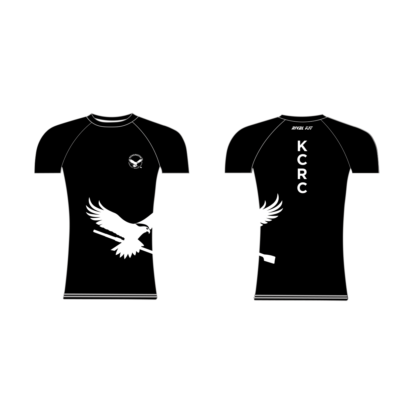 Kensington Community Rowing Center Black Short Sleeve Base-Layer