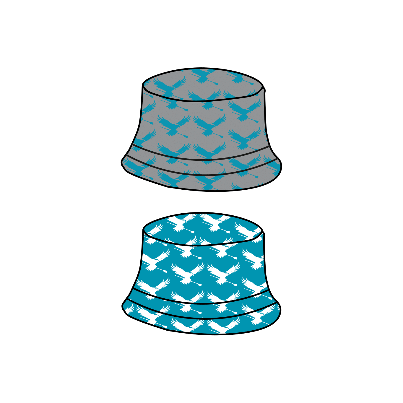 Kensington Community Rowing Center Reversible Bucket Hat