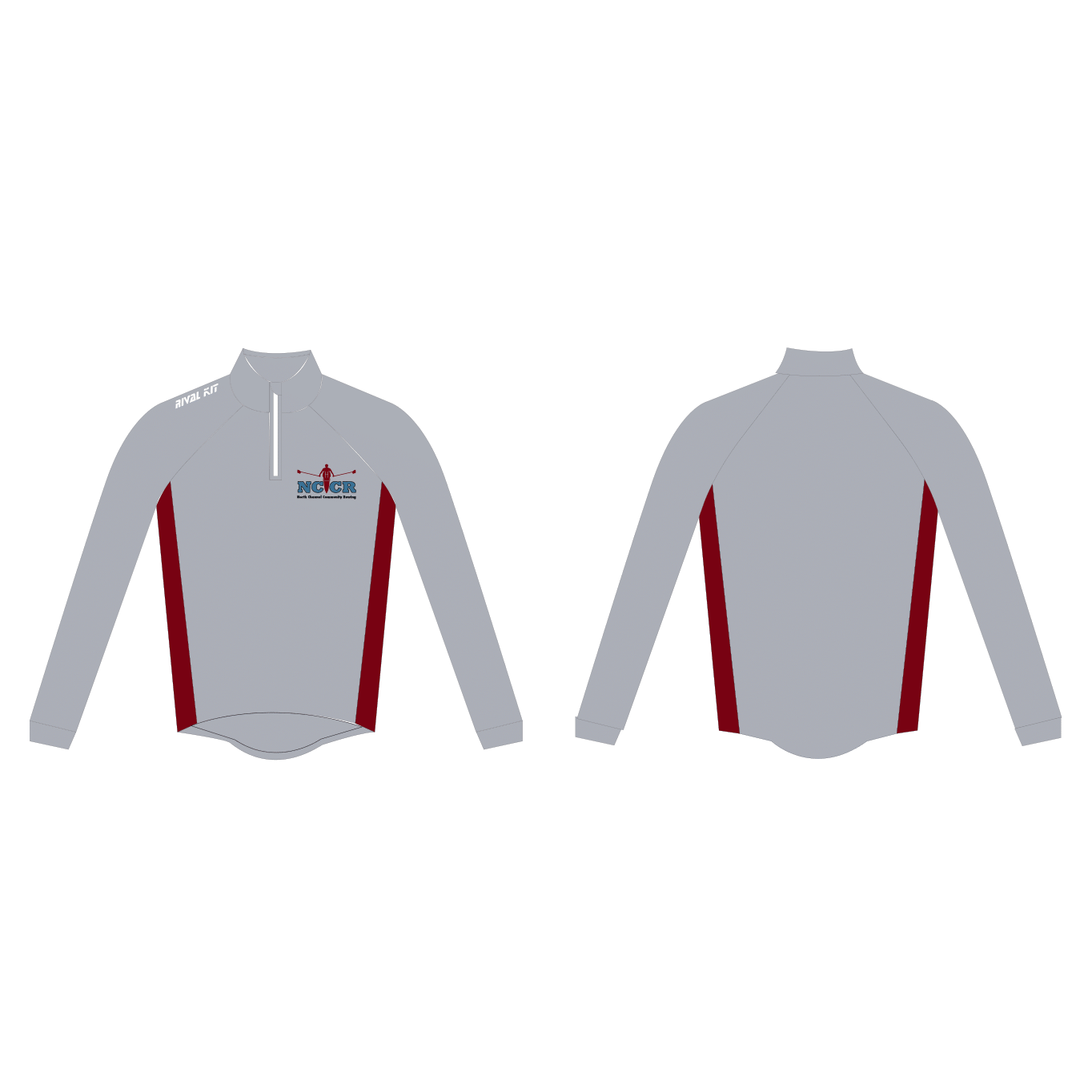 North Channel Community Rowing Splash Jacket Grey