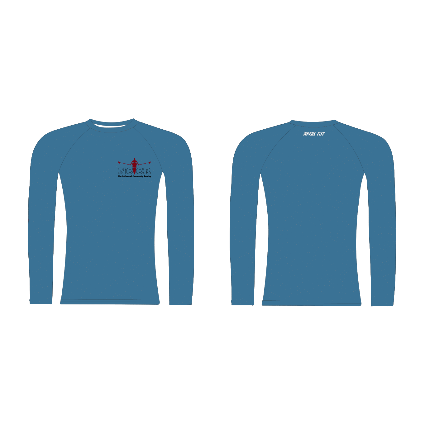North Channel Community Rowing Long Sleeve Base-Layer Blue