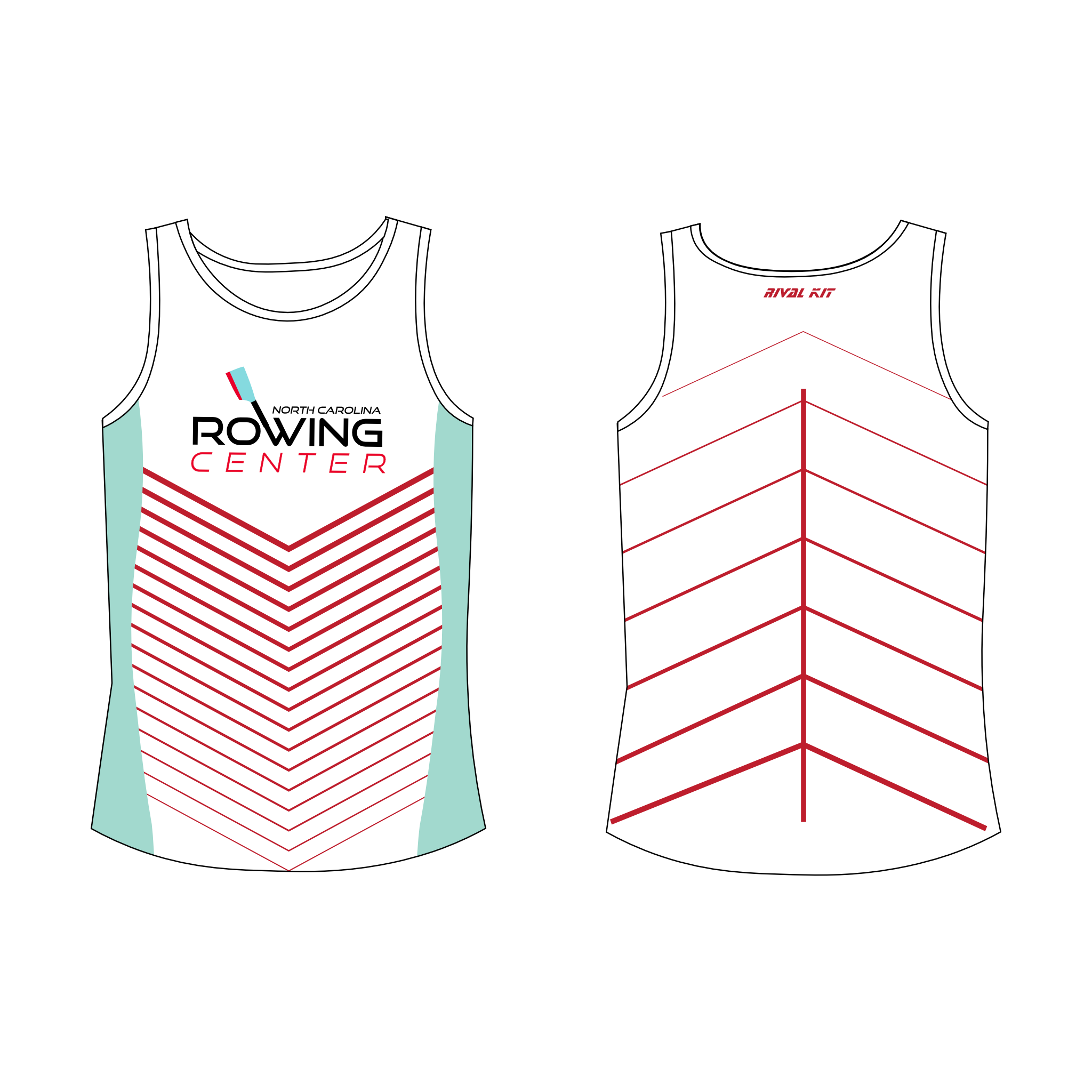 North Carolina Rowing Team Racing Vest 1