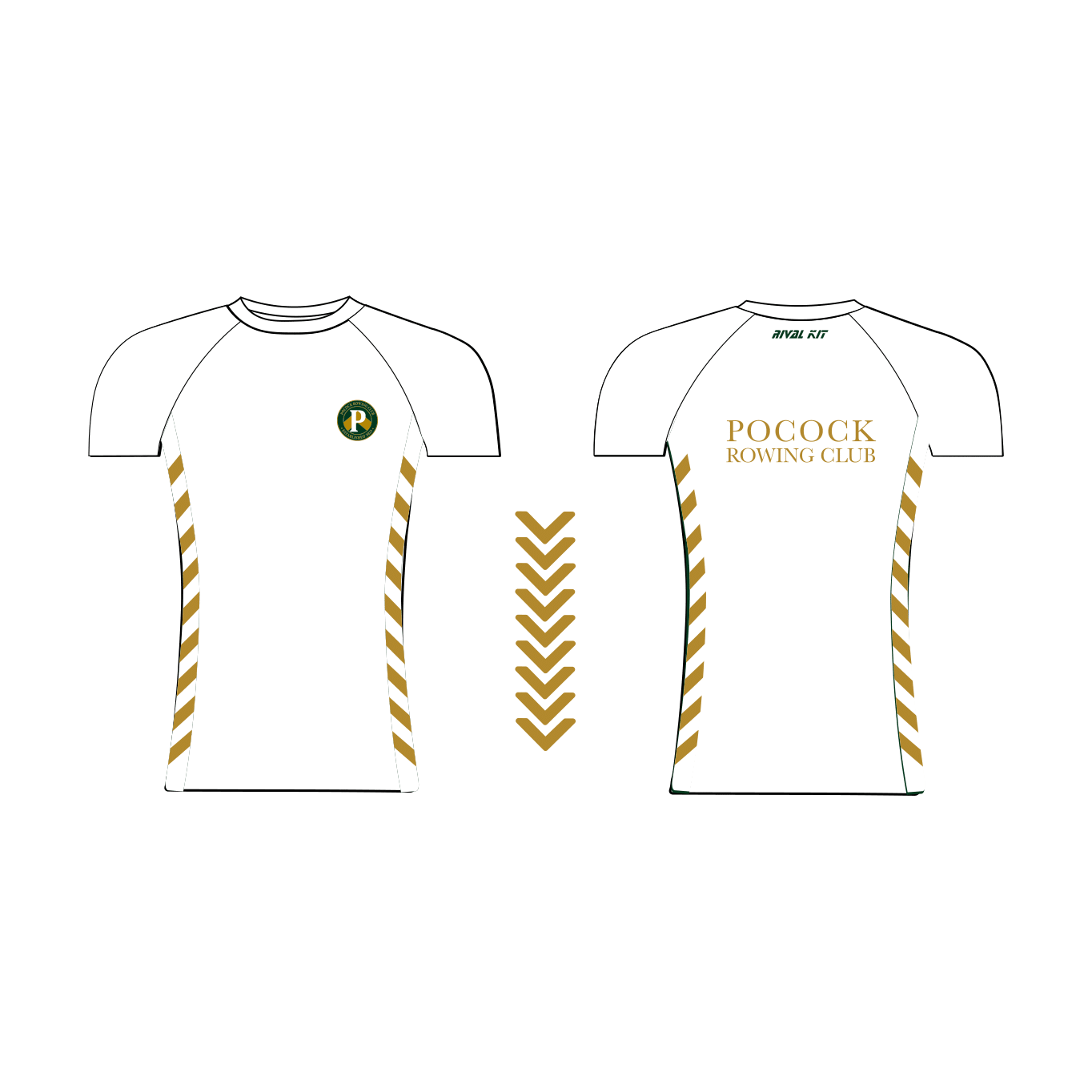 Pocock Rowing Club Short Sleeve Base-Layer White