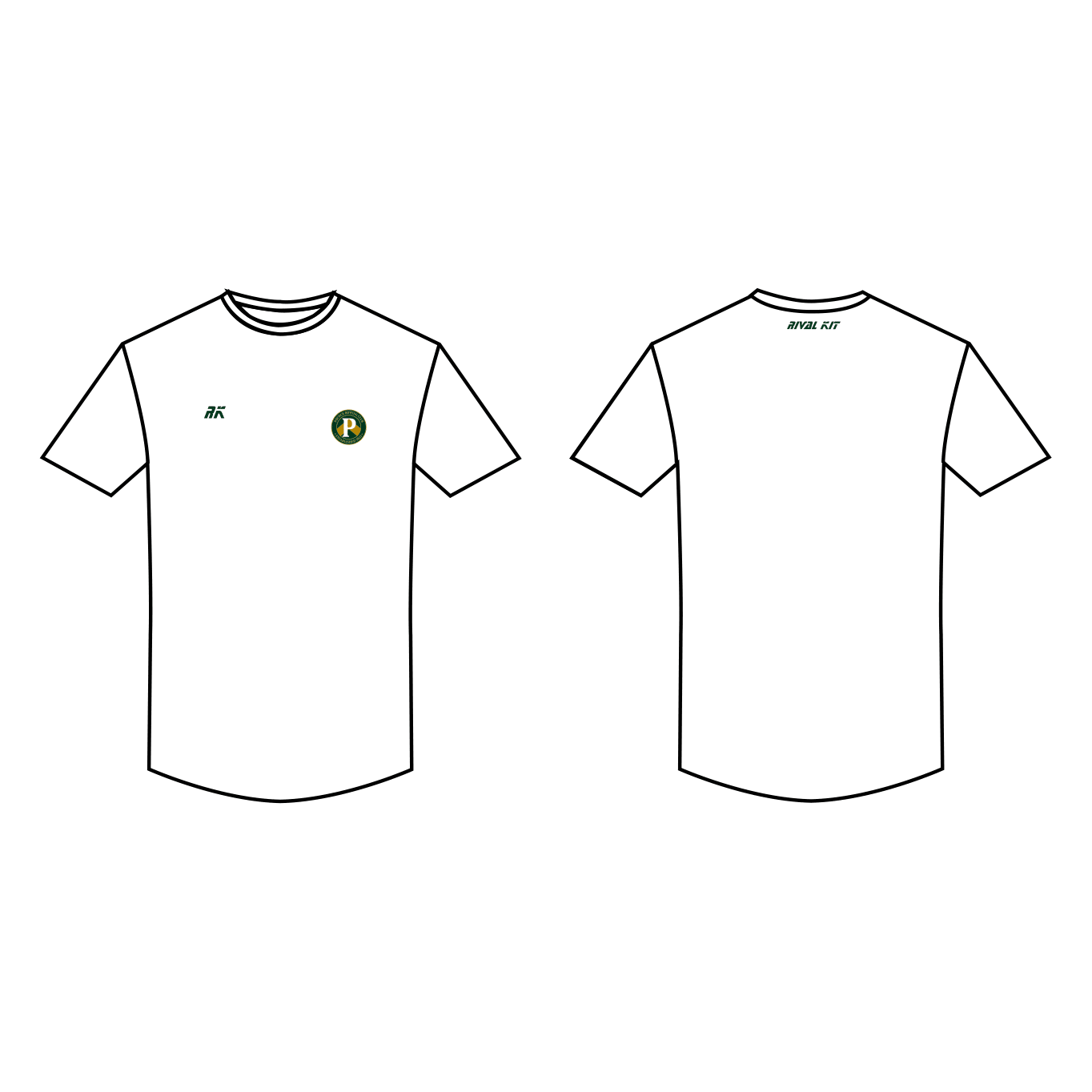 Pocock Rowing Club Bespoke Short Sleeve Gym T-shirt White