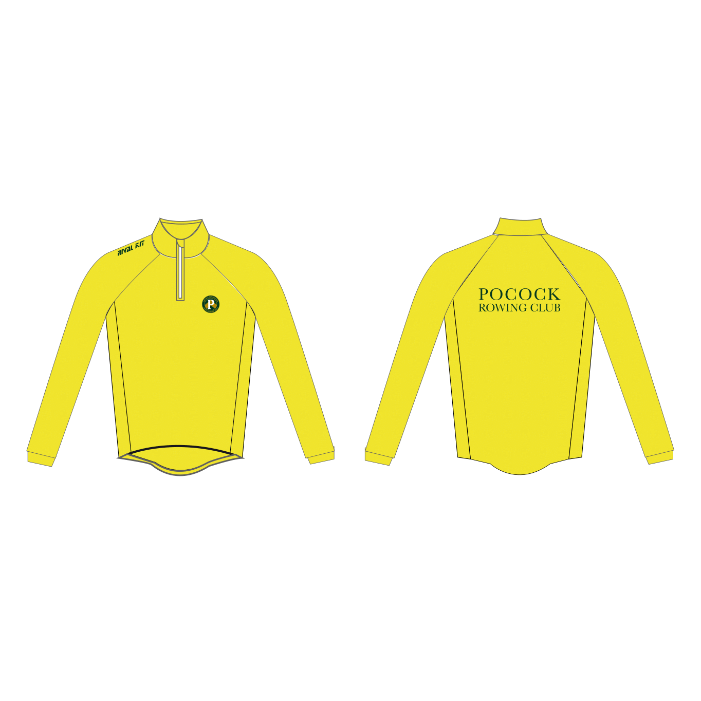 Pocock Rowing Club Splash Jacket Hi-Vis