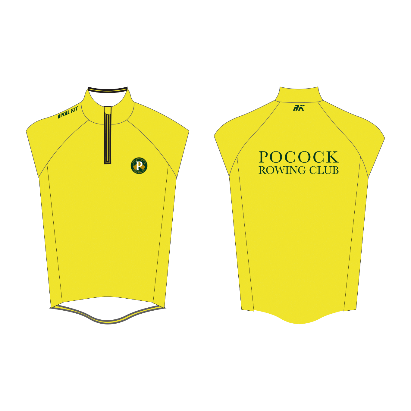 Pocock Rowing Club Thermal Gilet Hi-Vis