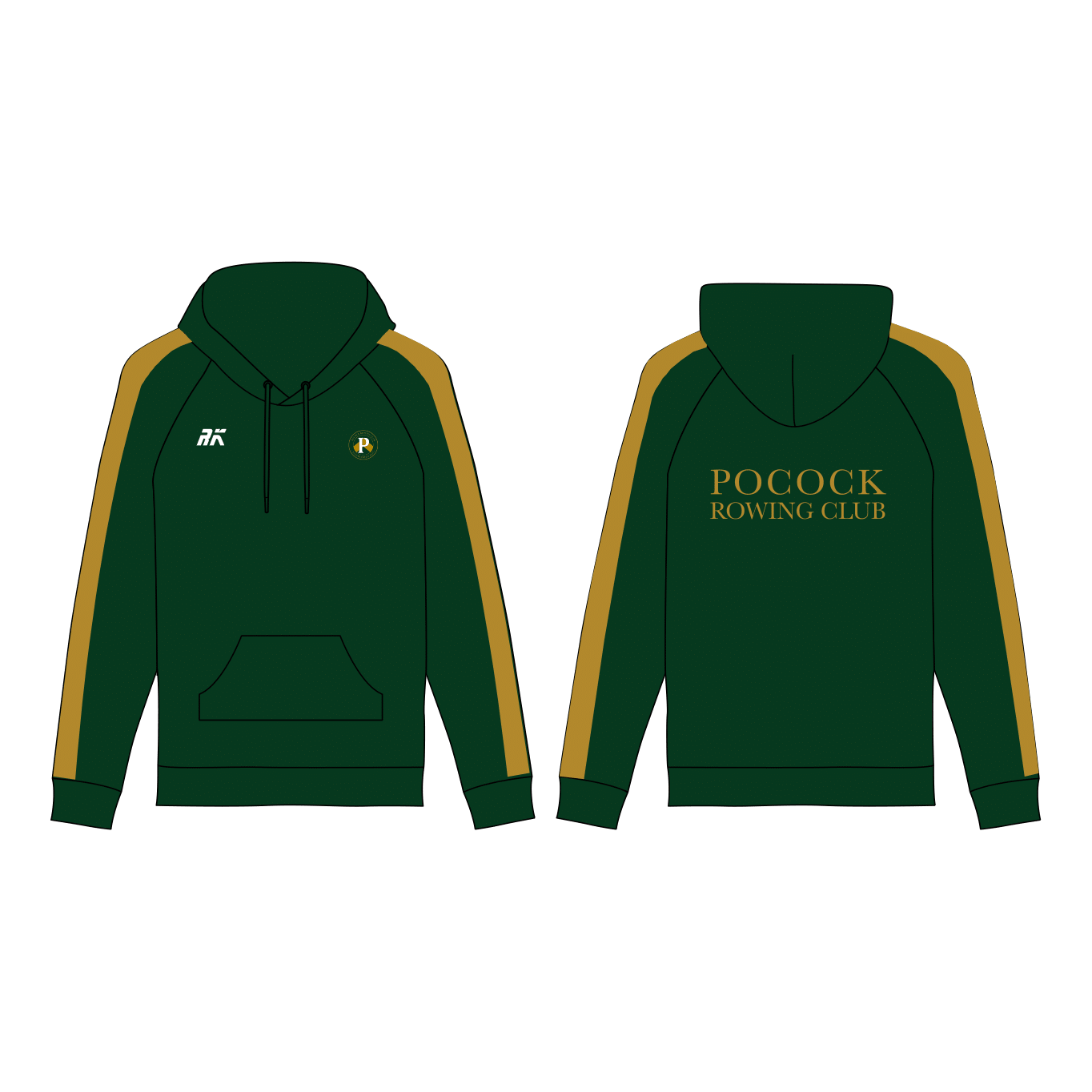 Pocock Rowing Club Hoodie Green
