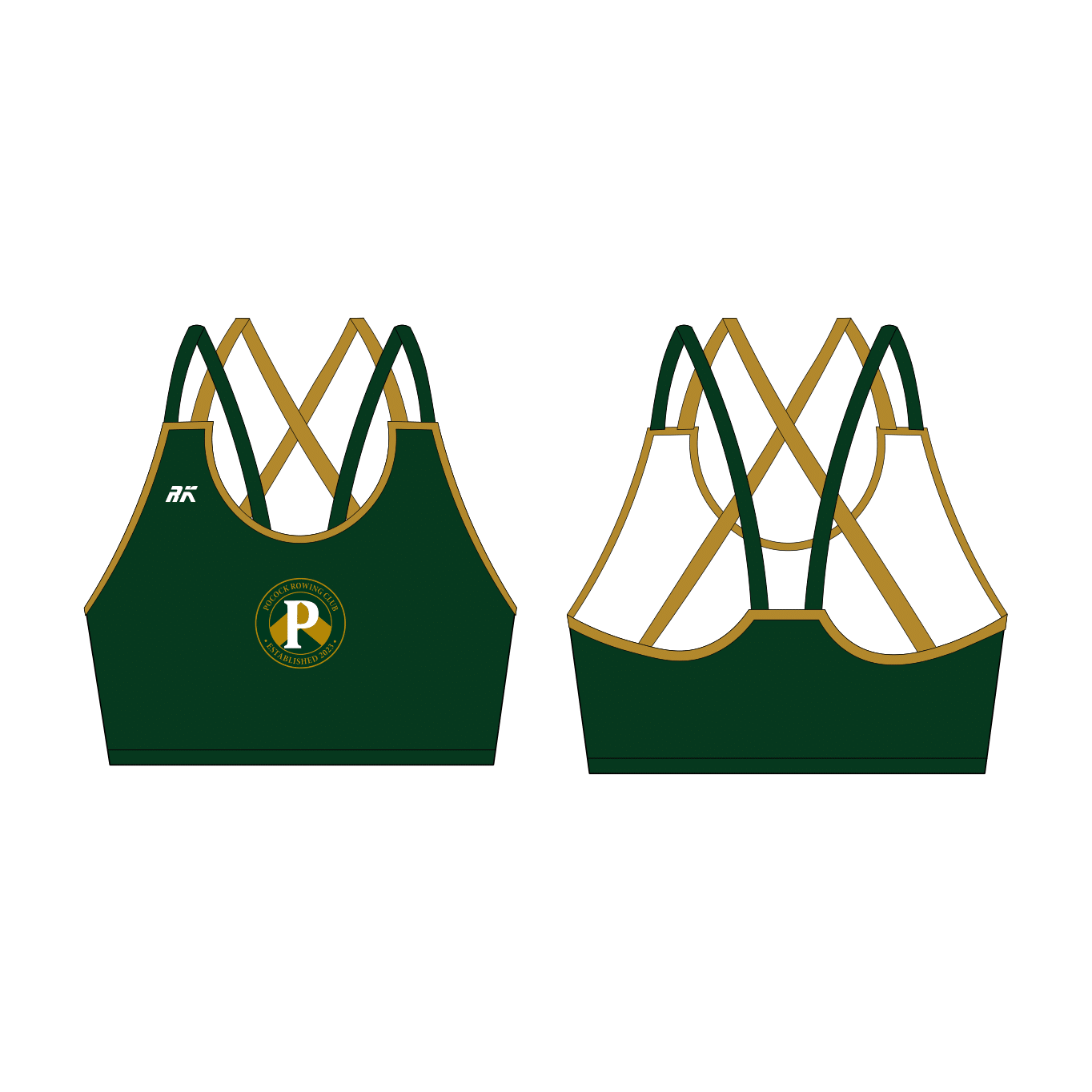 Pocock Rowing Club Strappy Sports Bra