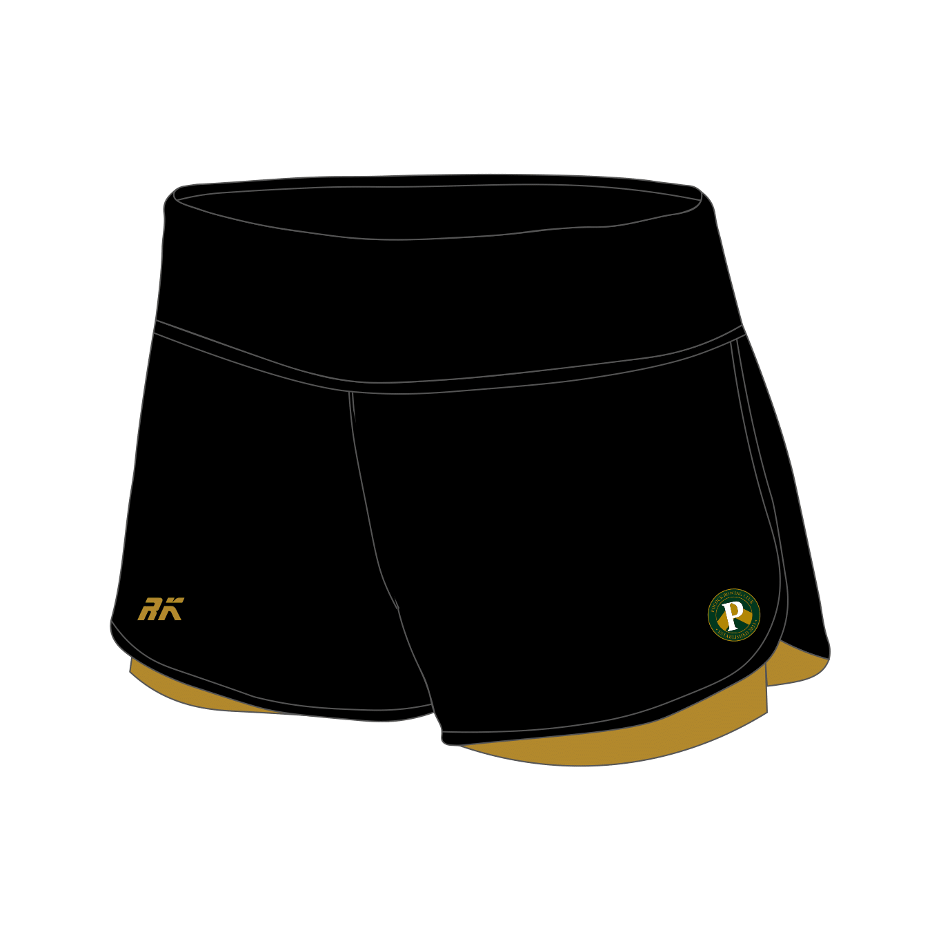 Pocock Rowing Club Female Gym Shorts