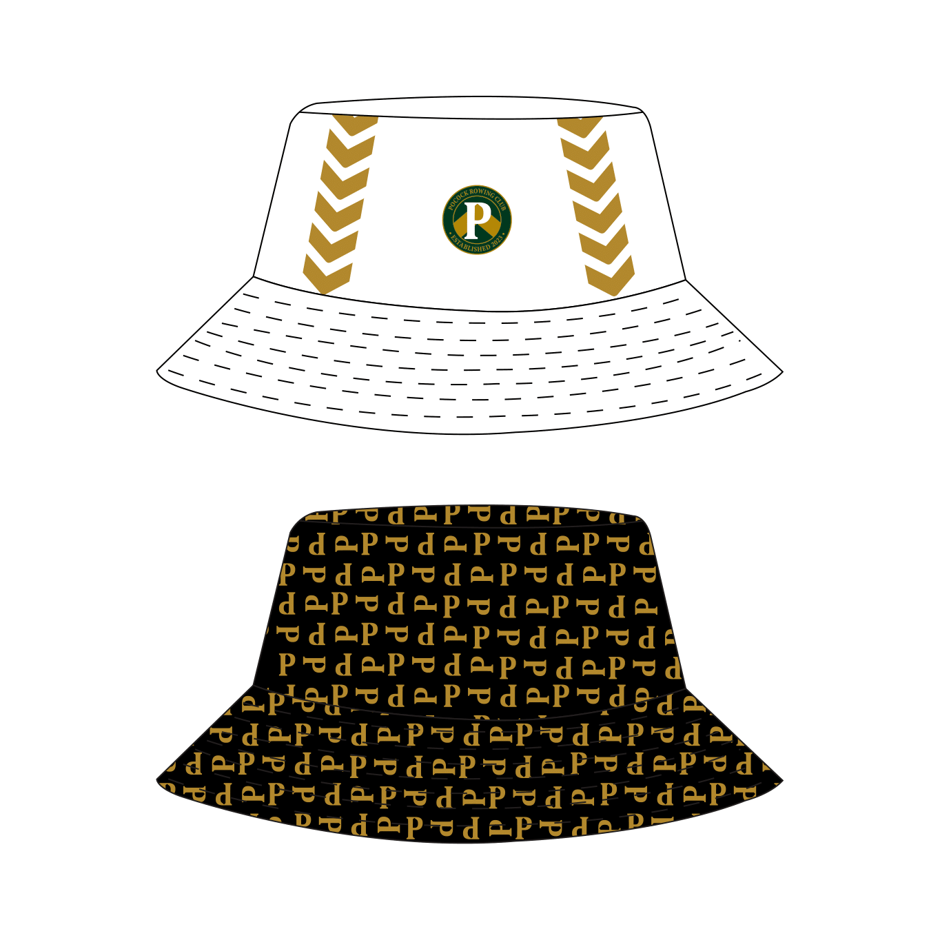 Pocock Rowing Club Reversible Bucket Hat