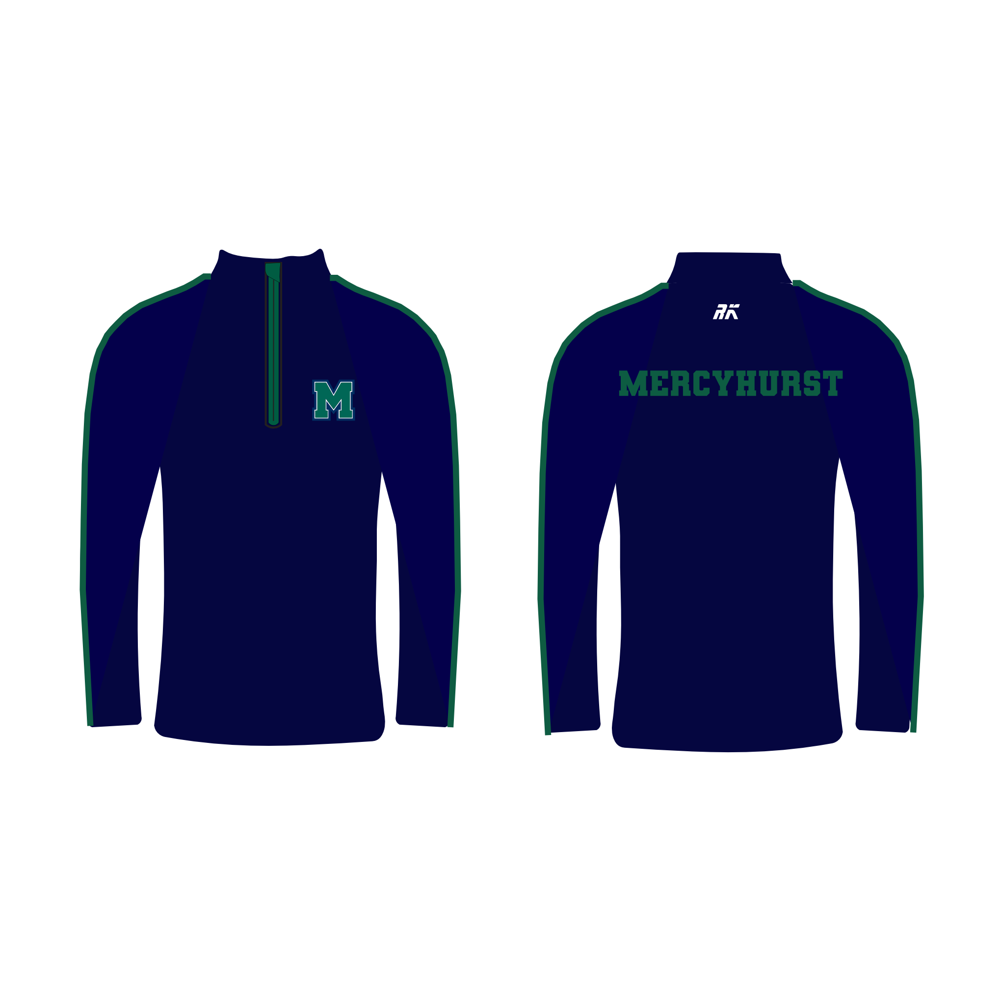Mercyhurst University Boat Club Performance Q-Zip