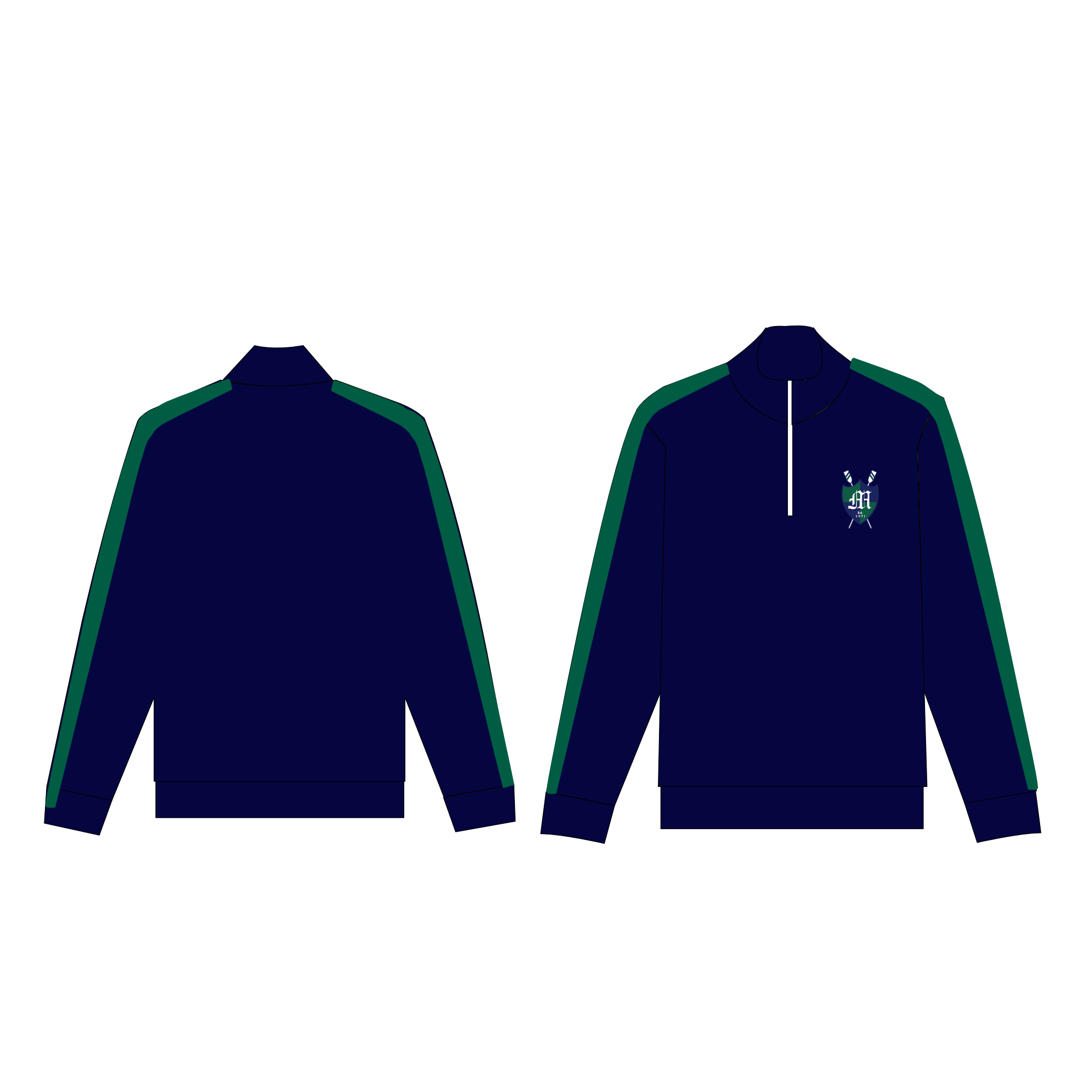 Mercyhurst University Boat Club Bespoke Cotton Q-Zip