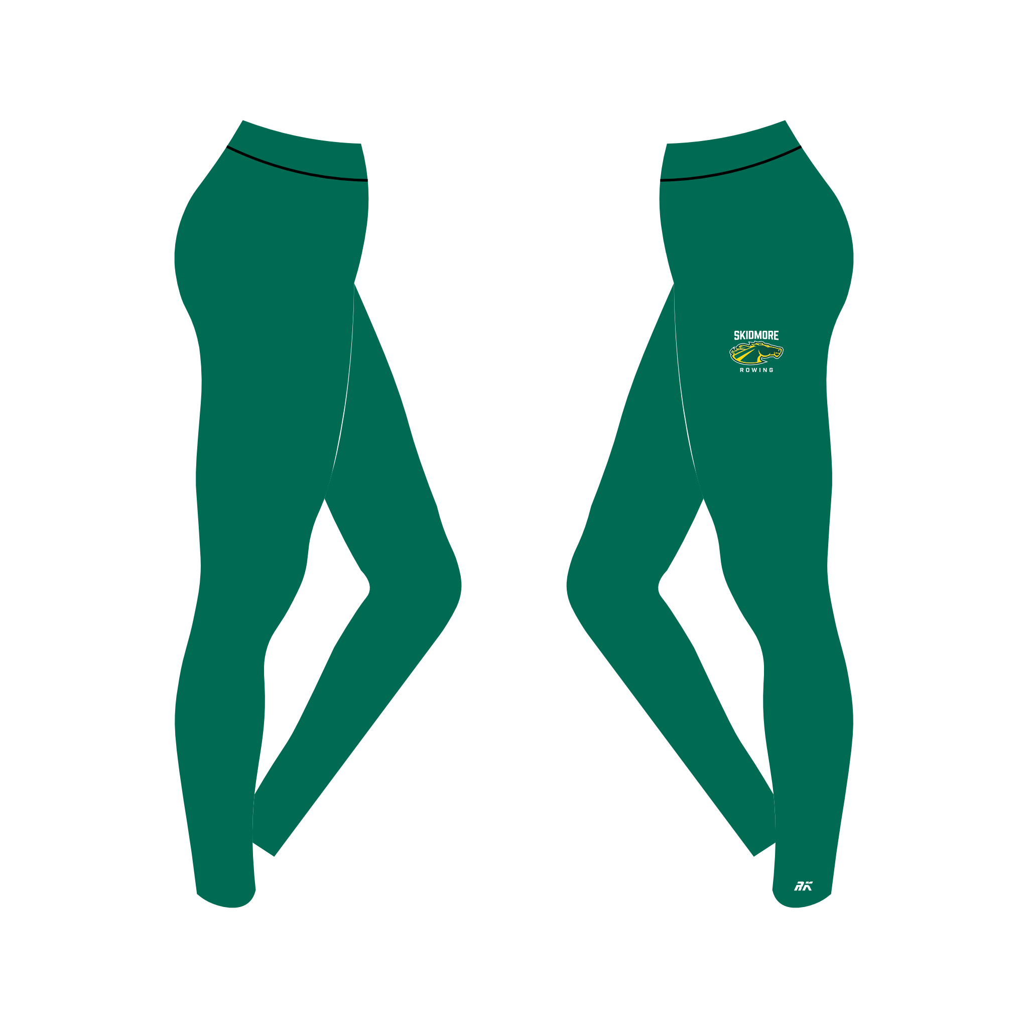 Skidmore Rowing Green Leggings