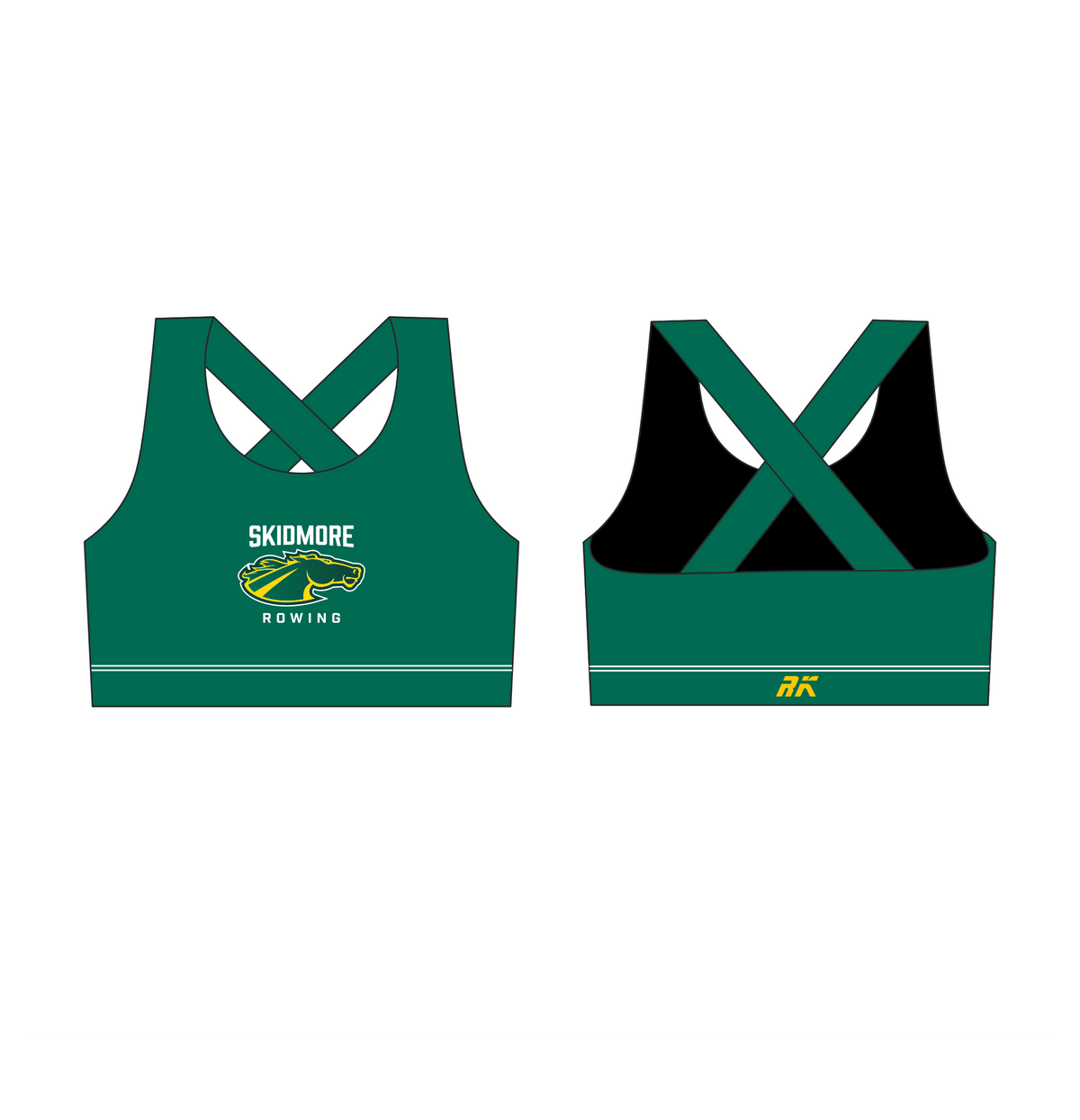 Skidmore Rowing cross strap bra