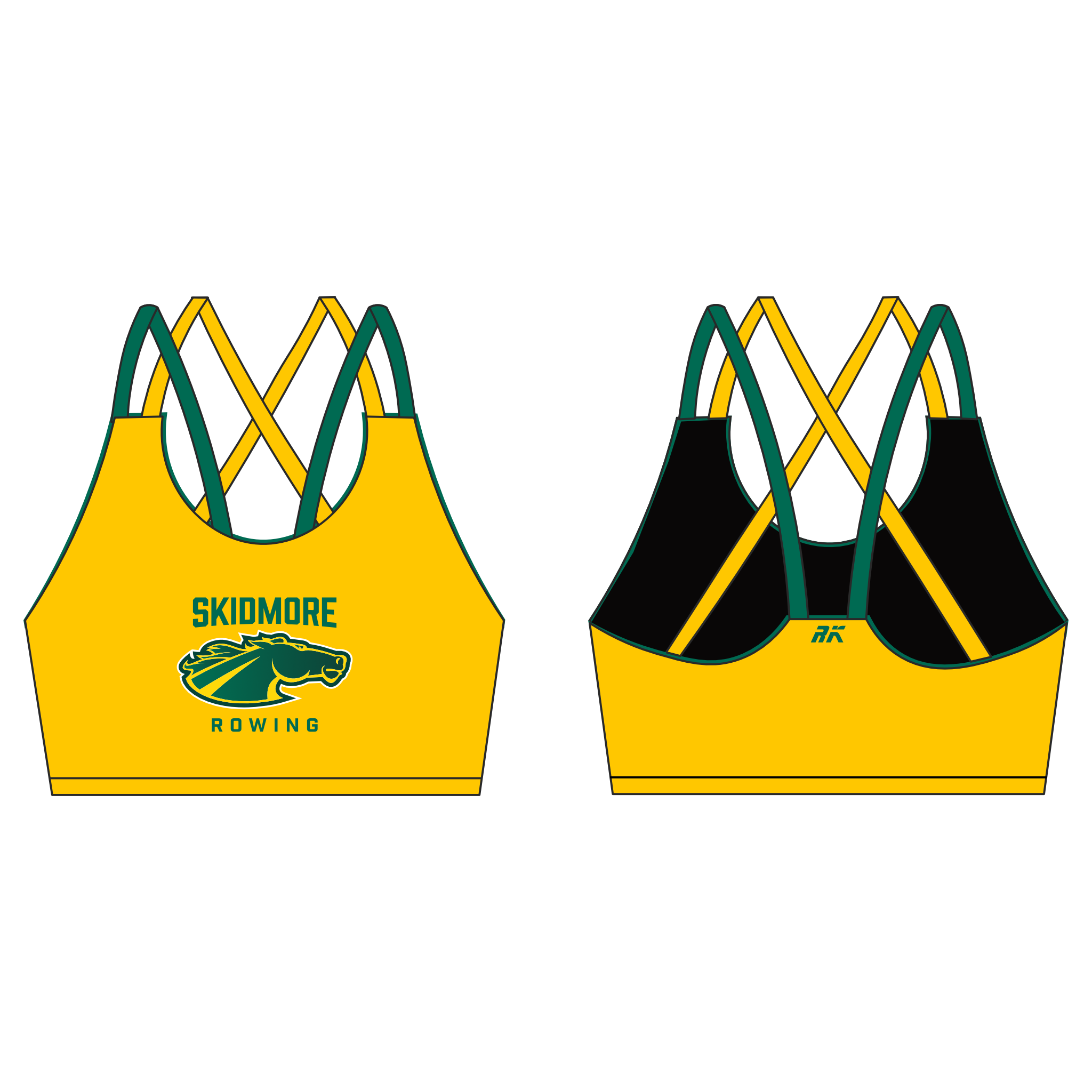 Skidmore Rowing strappy bra