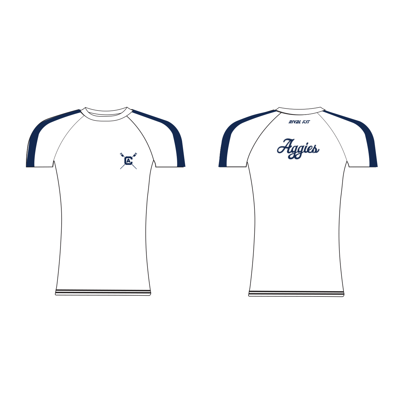 UC Davis Women's Rowing Short Sleeve Base-Layer