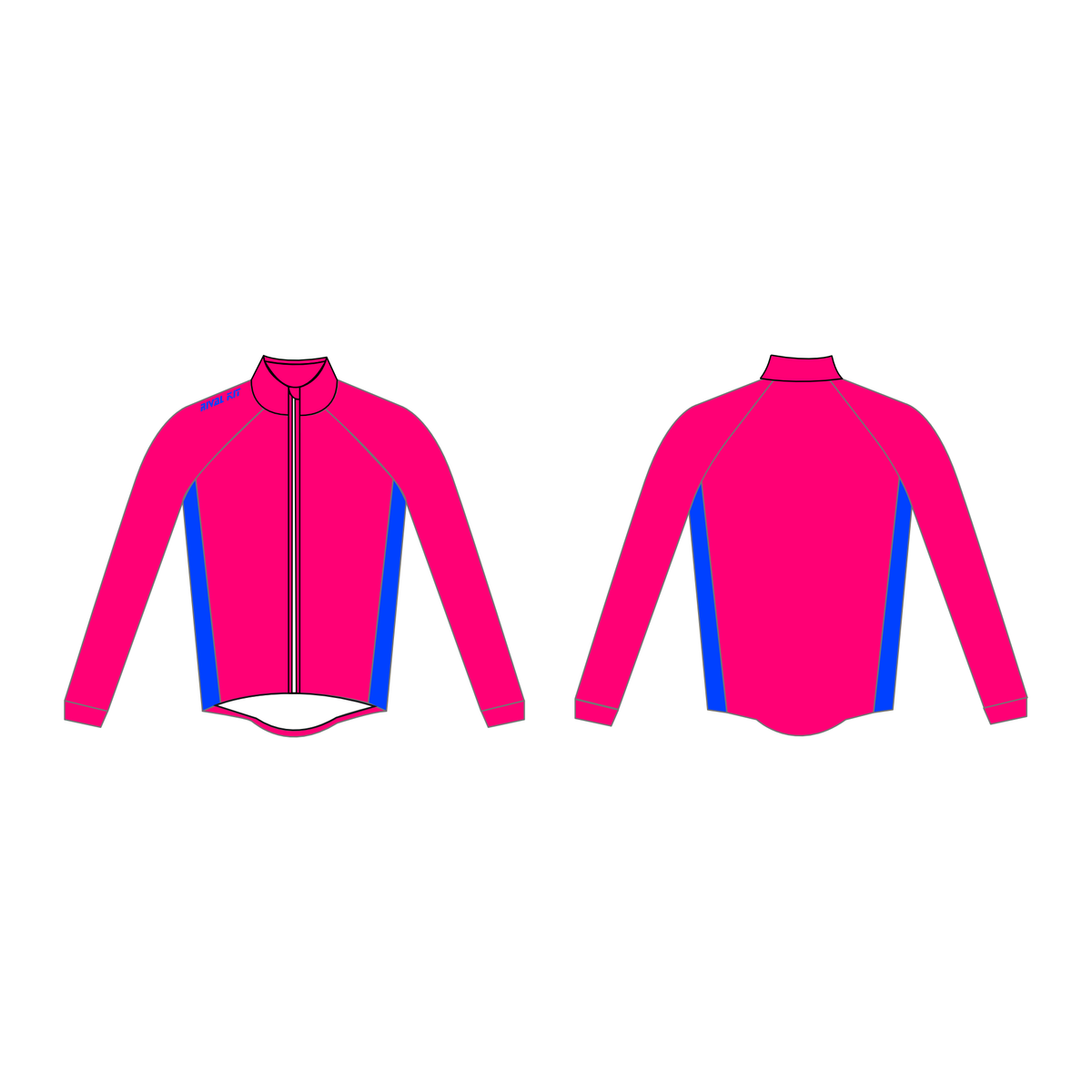 Rival Kit High Viz Splash Jacket Thermal Hot Pink FULL ZIP