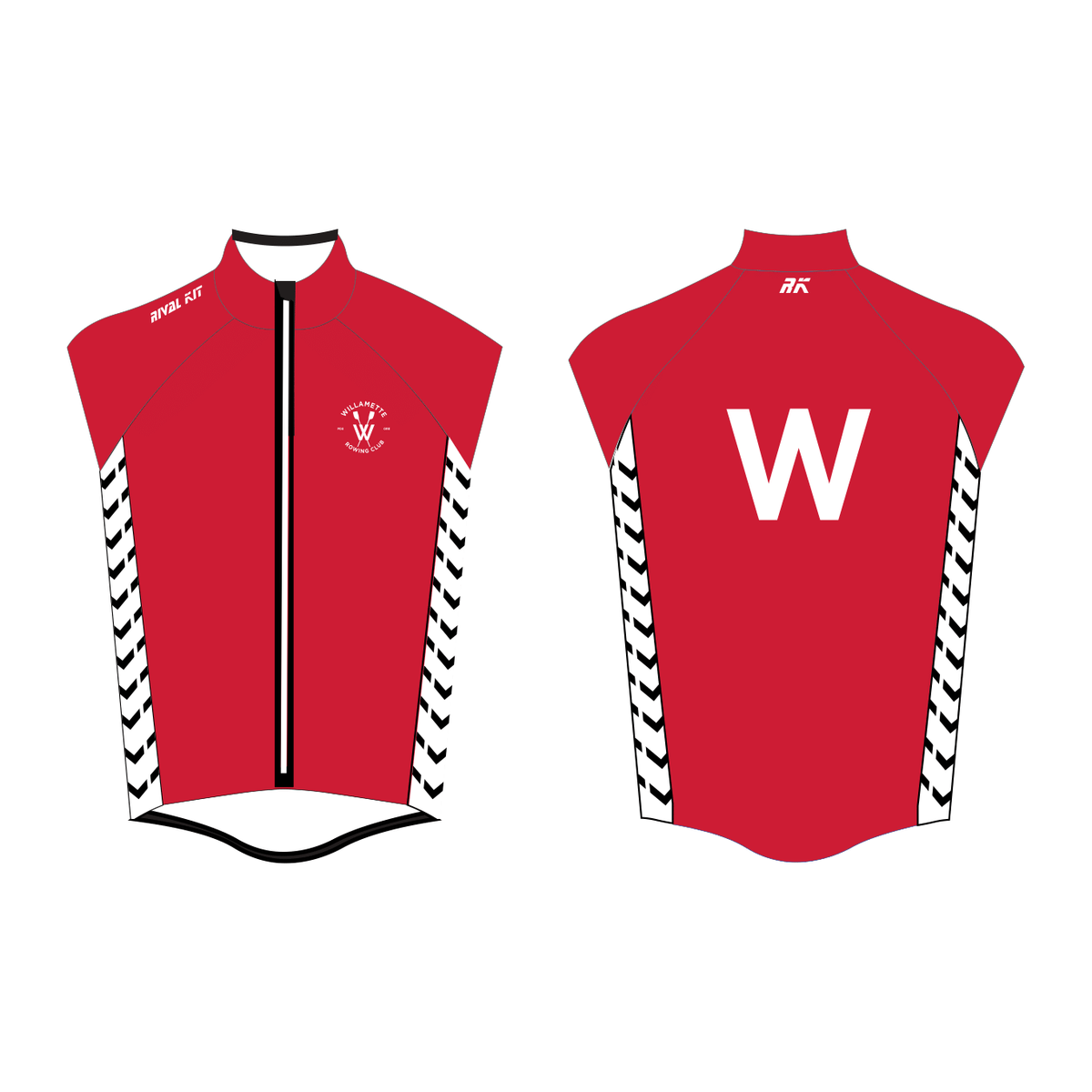 Willamette Rowing Club Thermal Gilet Full Zip