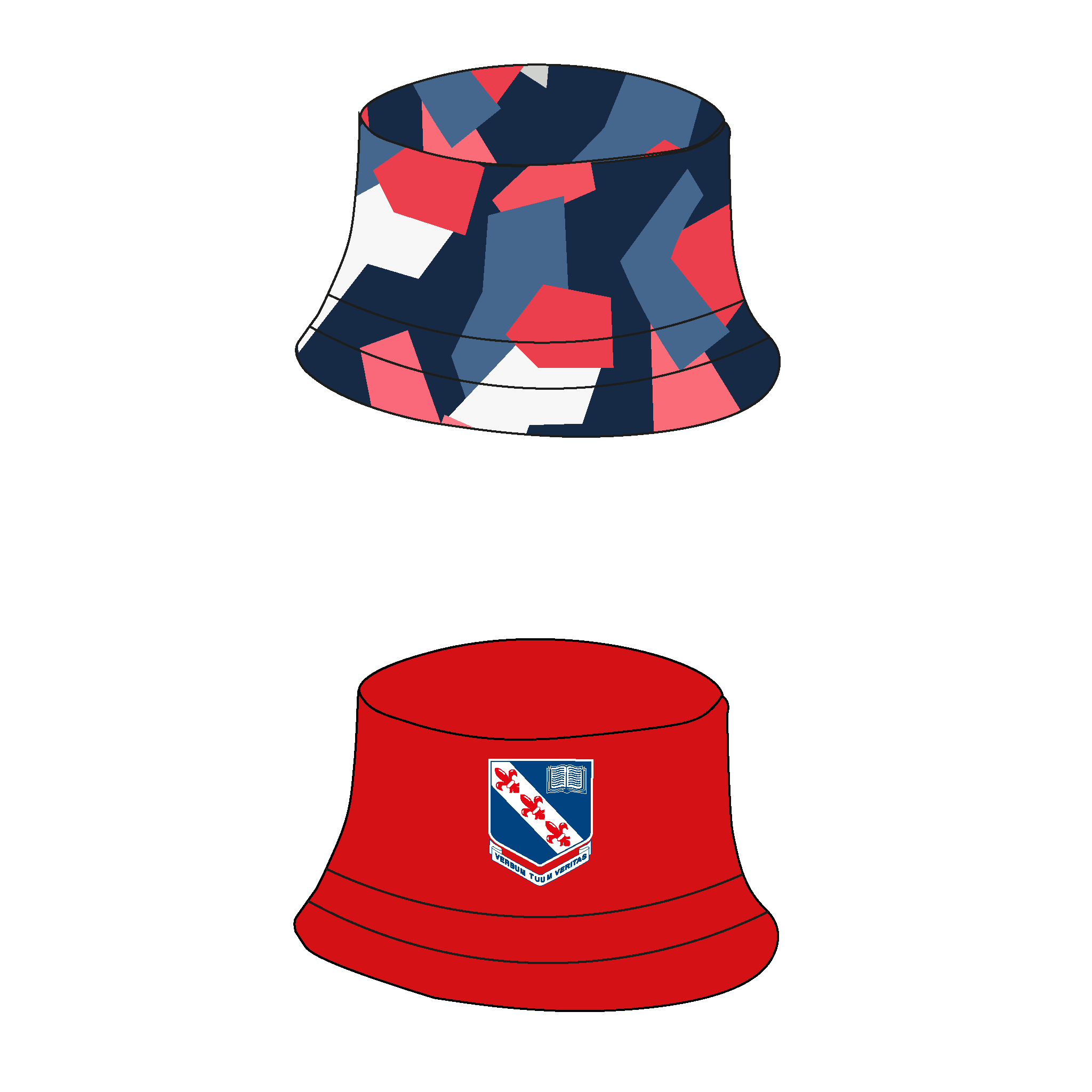 Monkton Combe School BC Reversible Bucket Hat