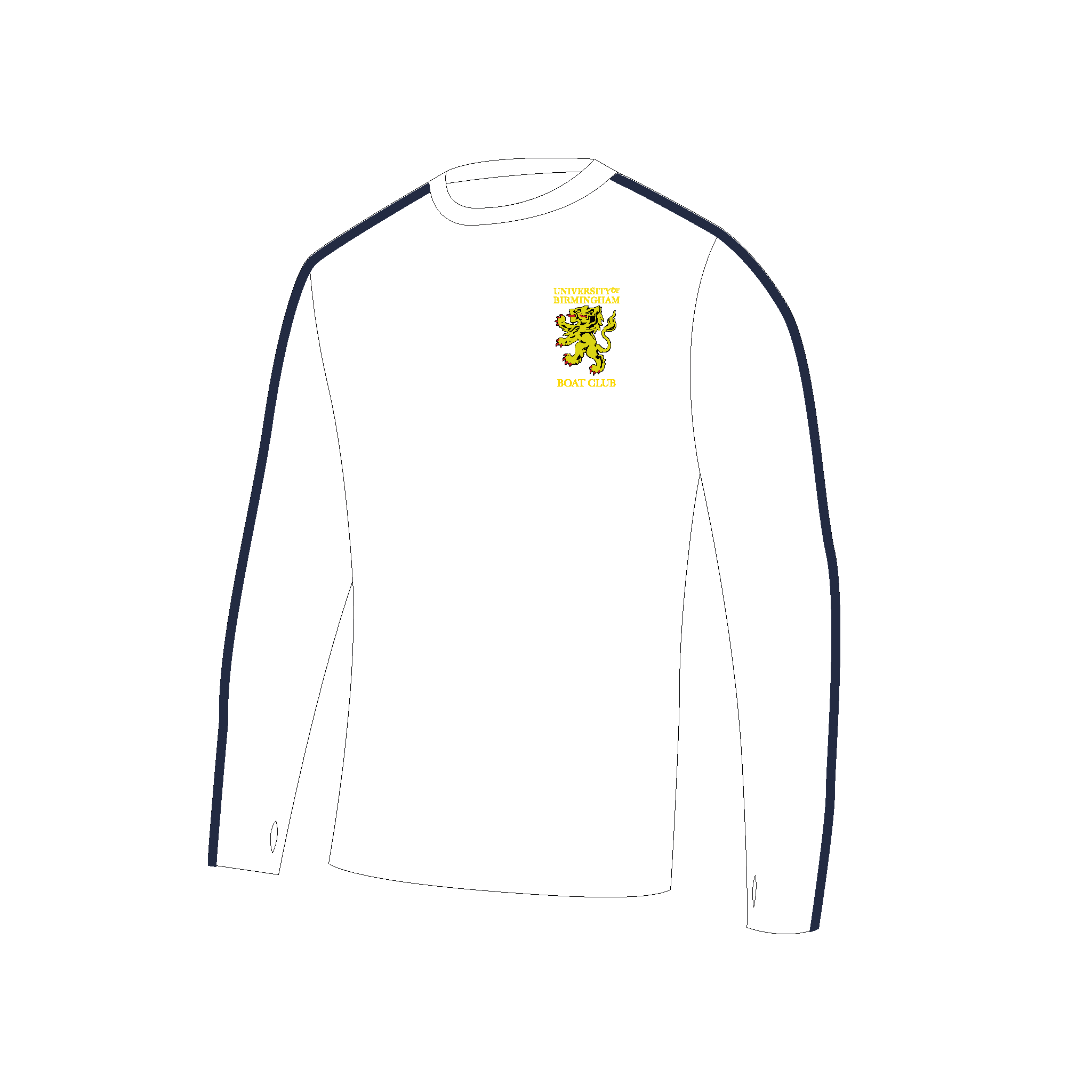 Birmingham Rowing Club Bespoke Long Sleeve Gym T