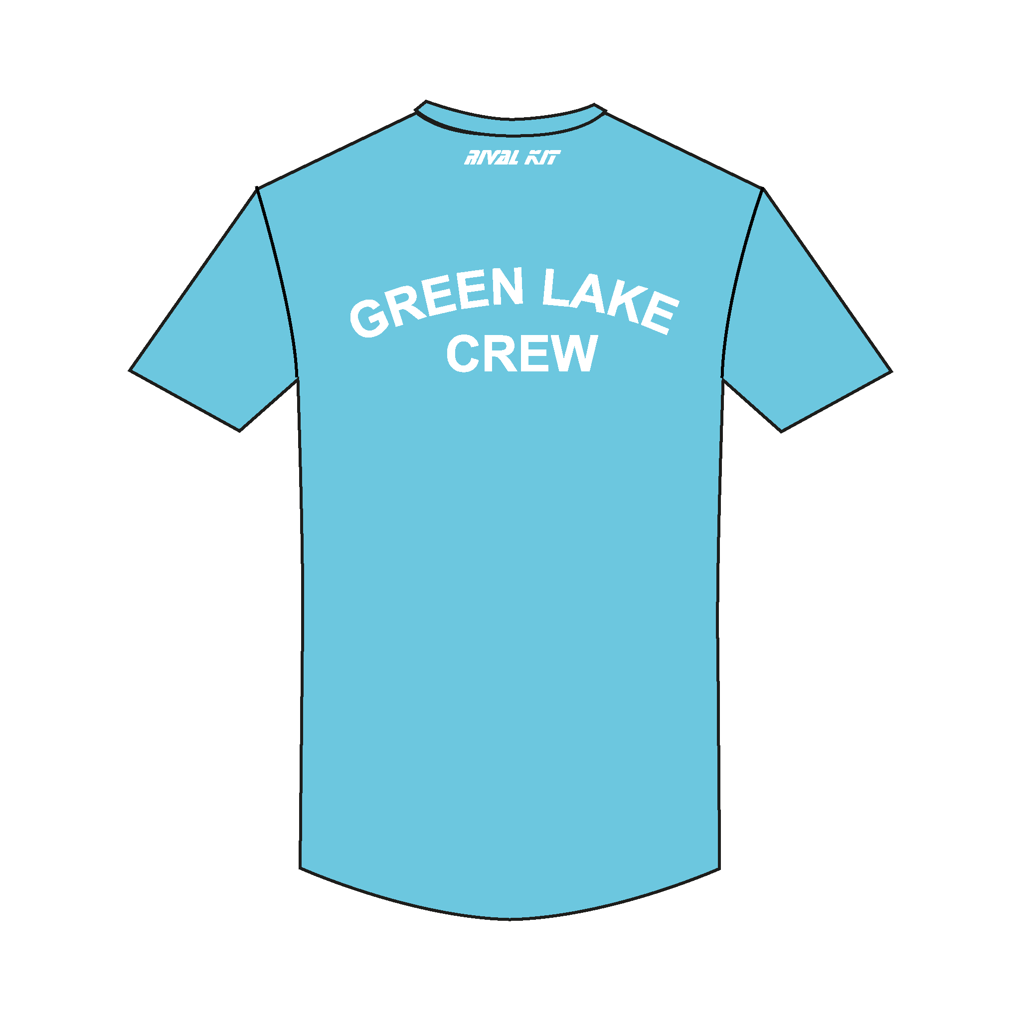 Green Lake Crew Casual Blue T-Shirt