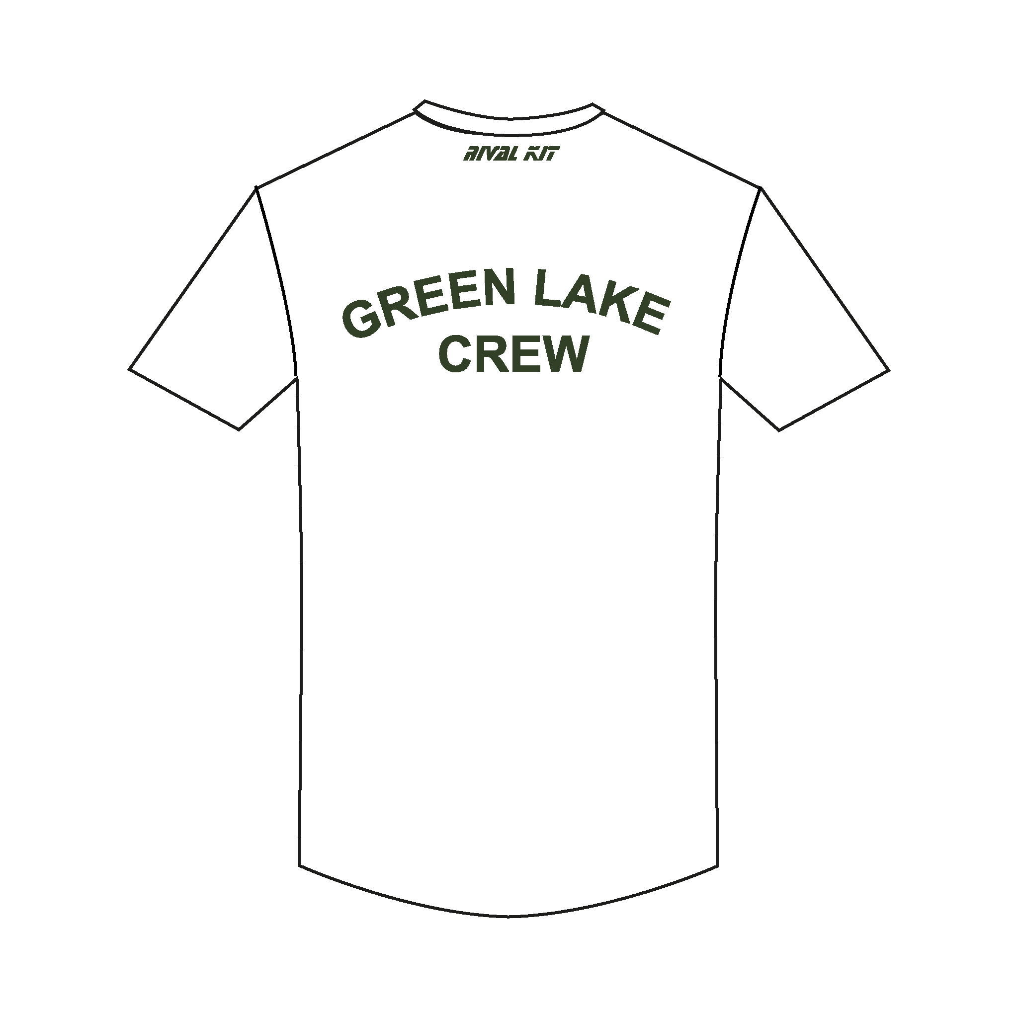 Green Lake Crew Casual White T-Shirt