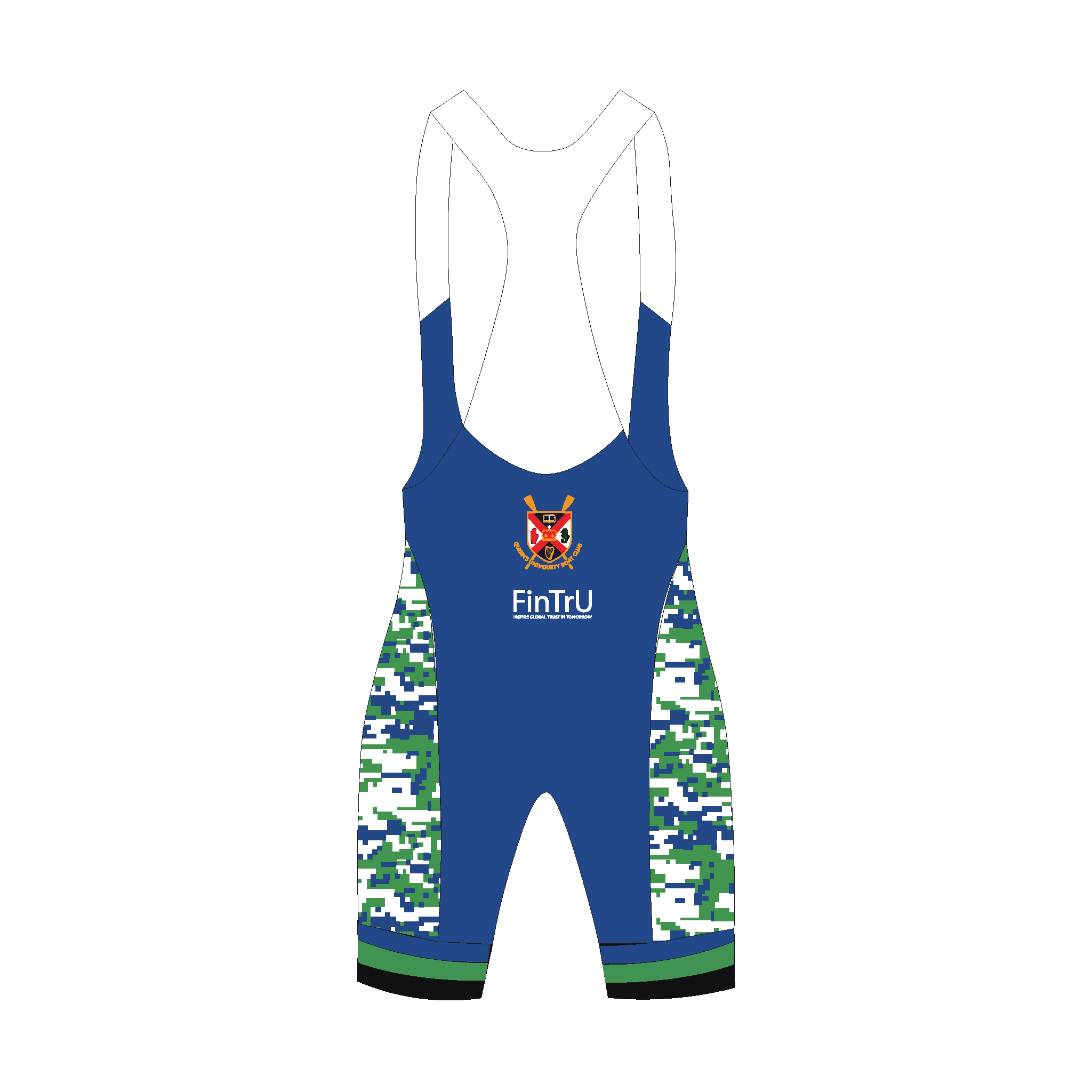Queen's University Belfast Men's Boat Club Bib Shorts