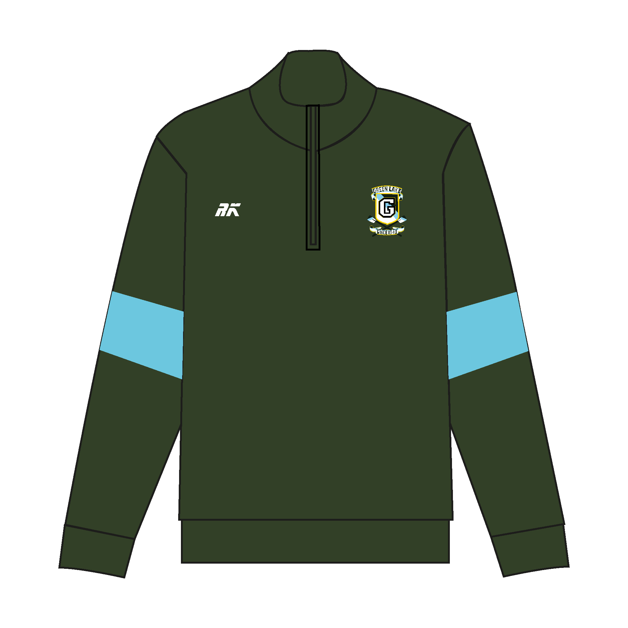 Green Lake Crew Q-Zip