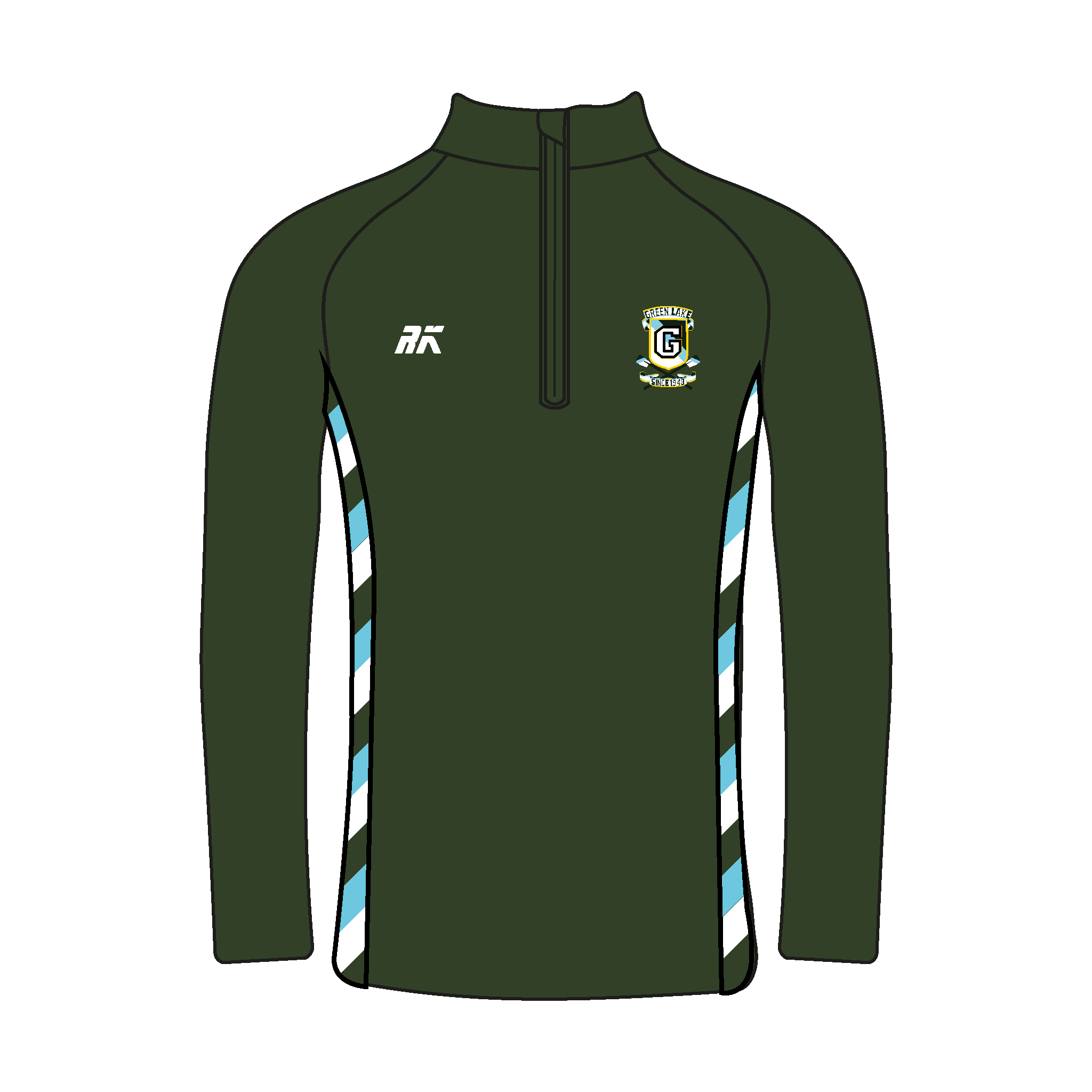 Green Lake Crew Bespoke Q-Zip