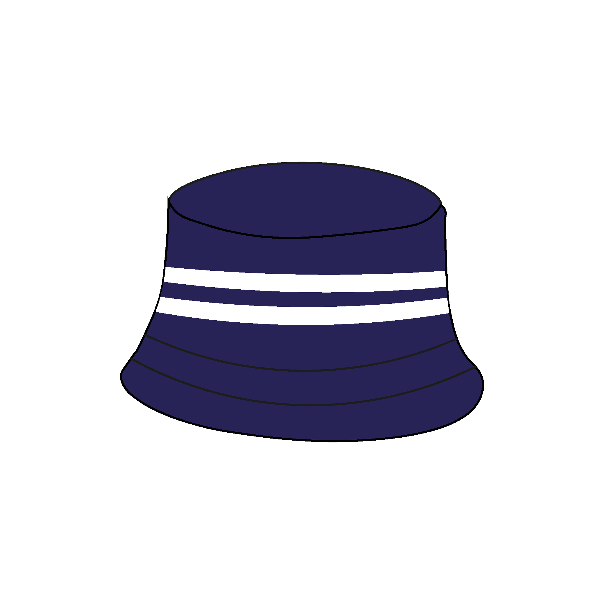 Phoenix Boat Club Reversible Bucket Hat