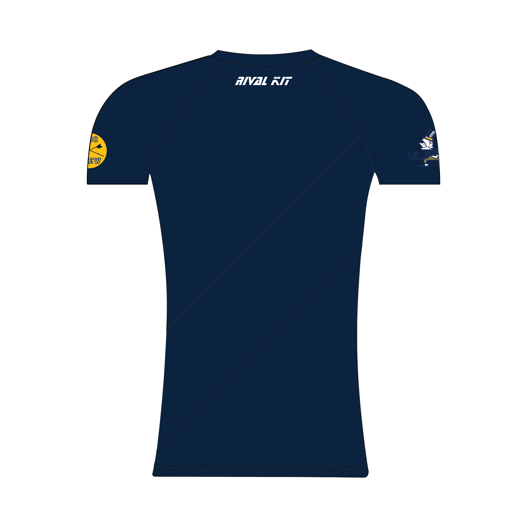 B-CC Crew Navy Short Sleeve Base-Layer