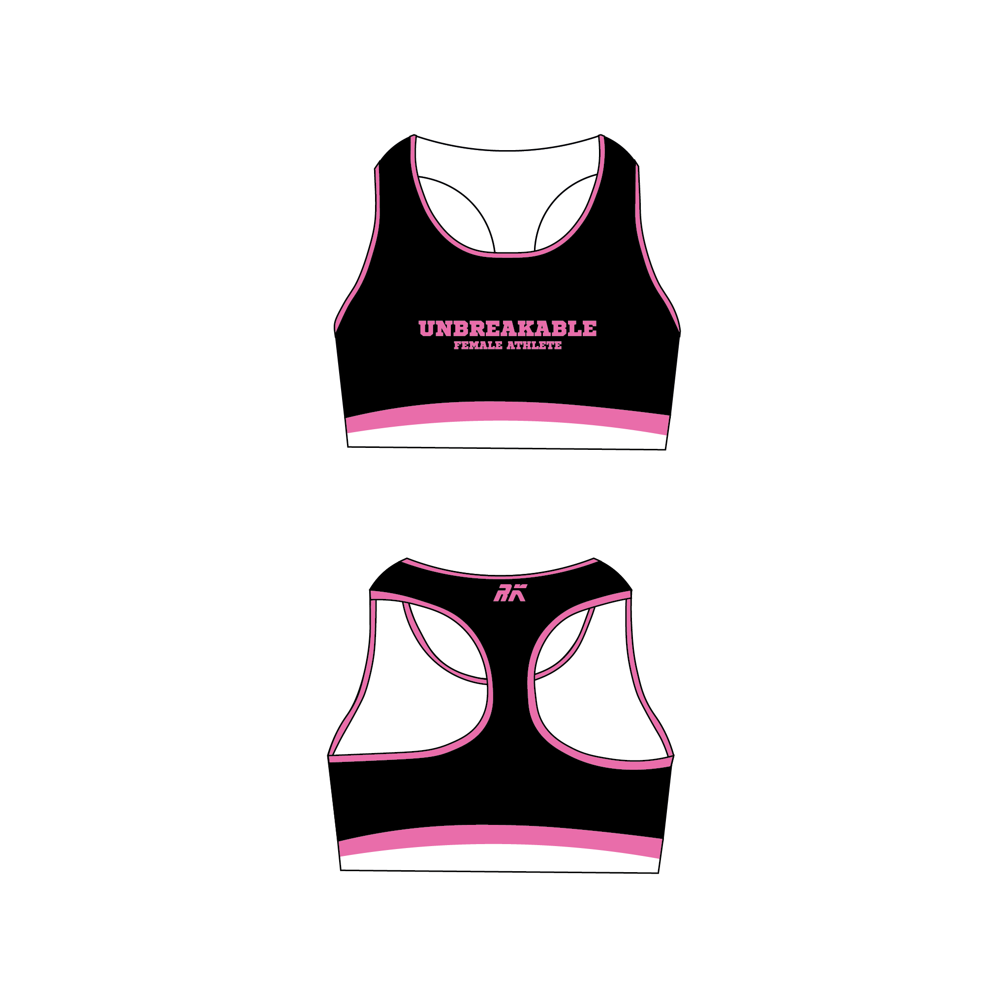 Unbreakable Female Athlete Sports Bra