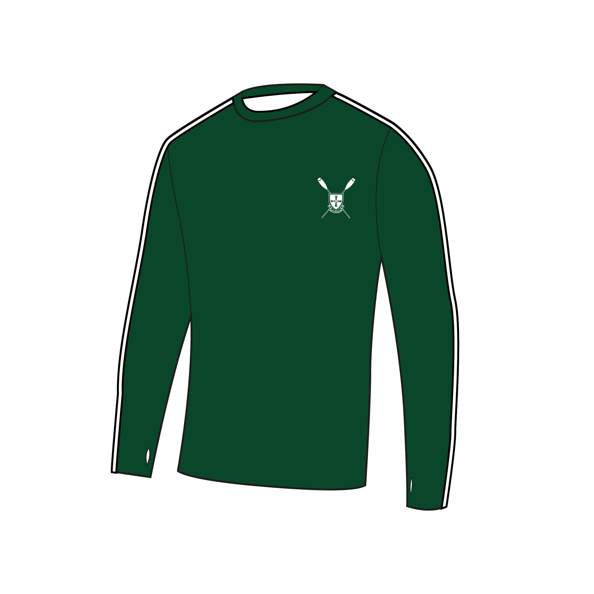 St. Cuthbert's Society Boat Club Bespoke Long Sleeve Gym T-Shirt