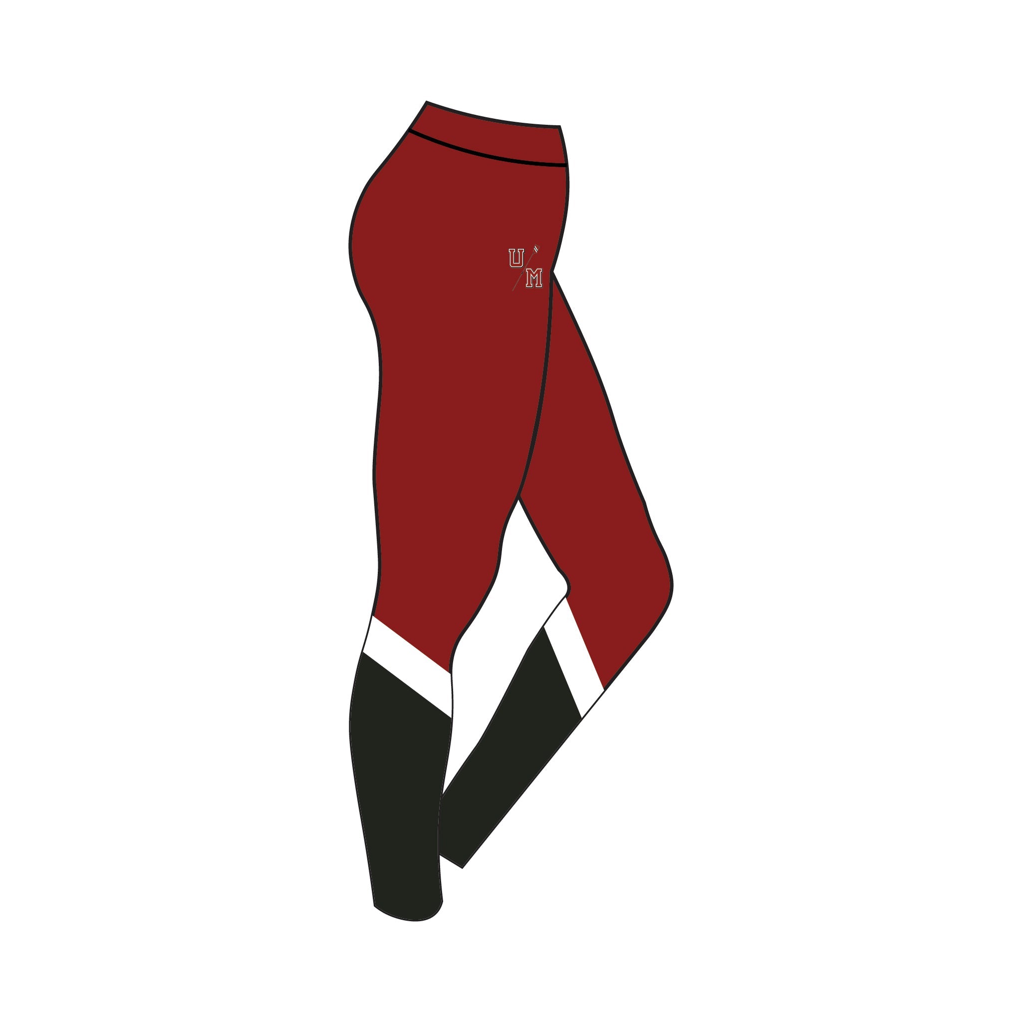 University of Massachusetts Men's Rowing Leggings 3