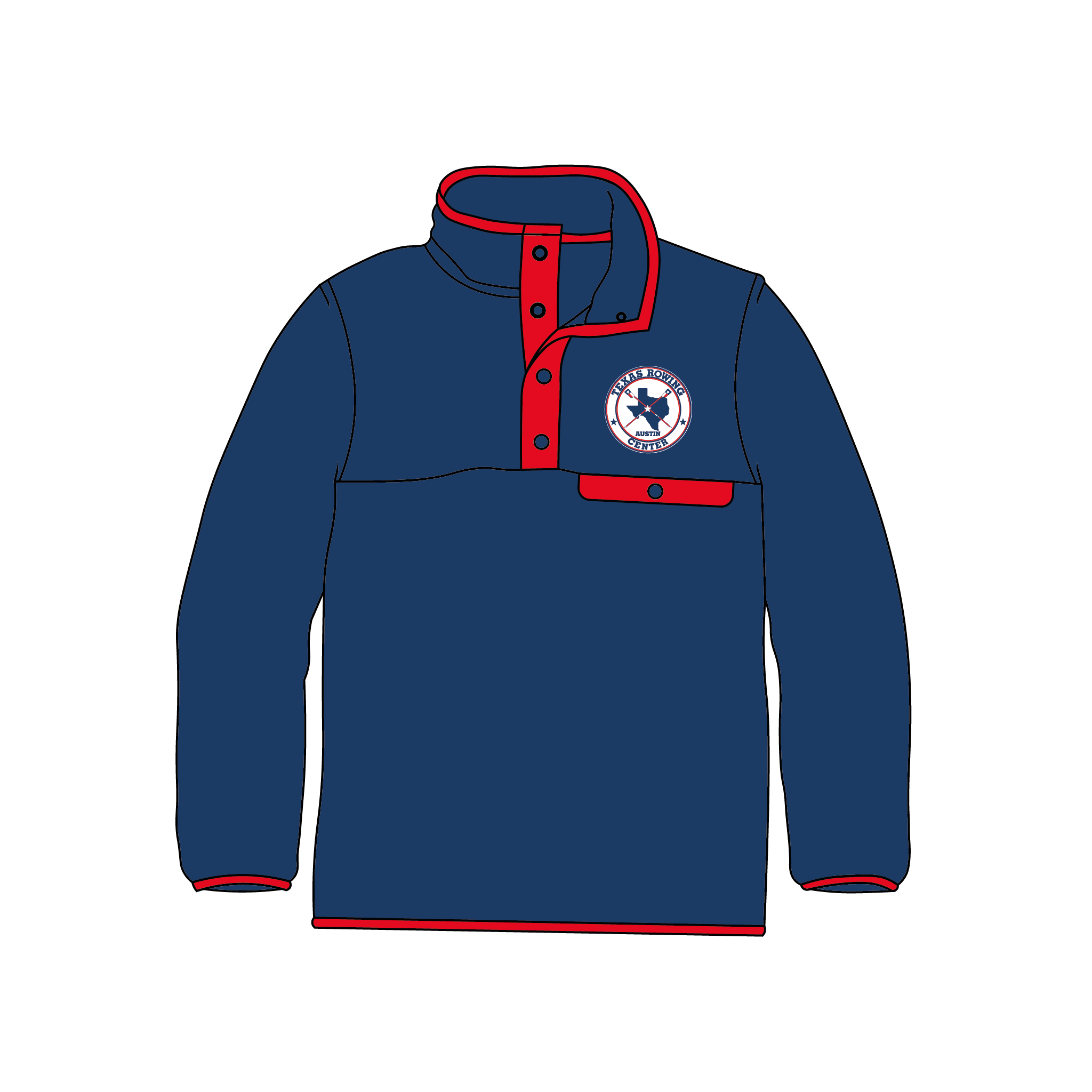 Texas Rowing Center Pocket Fleece