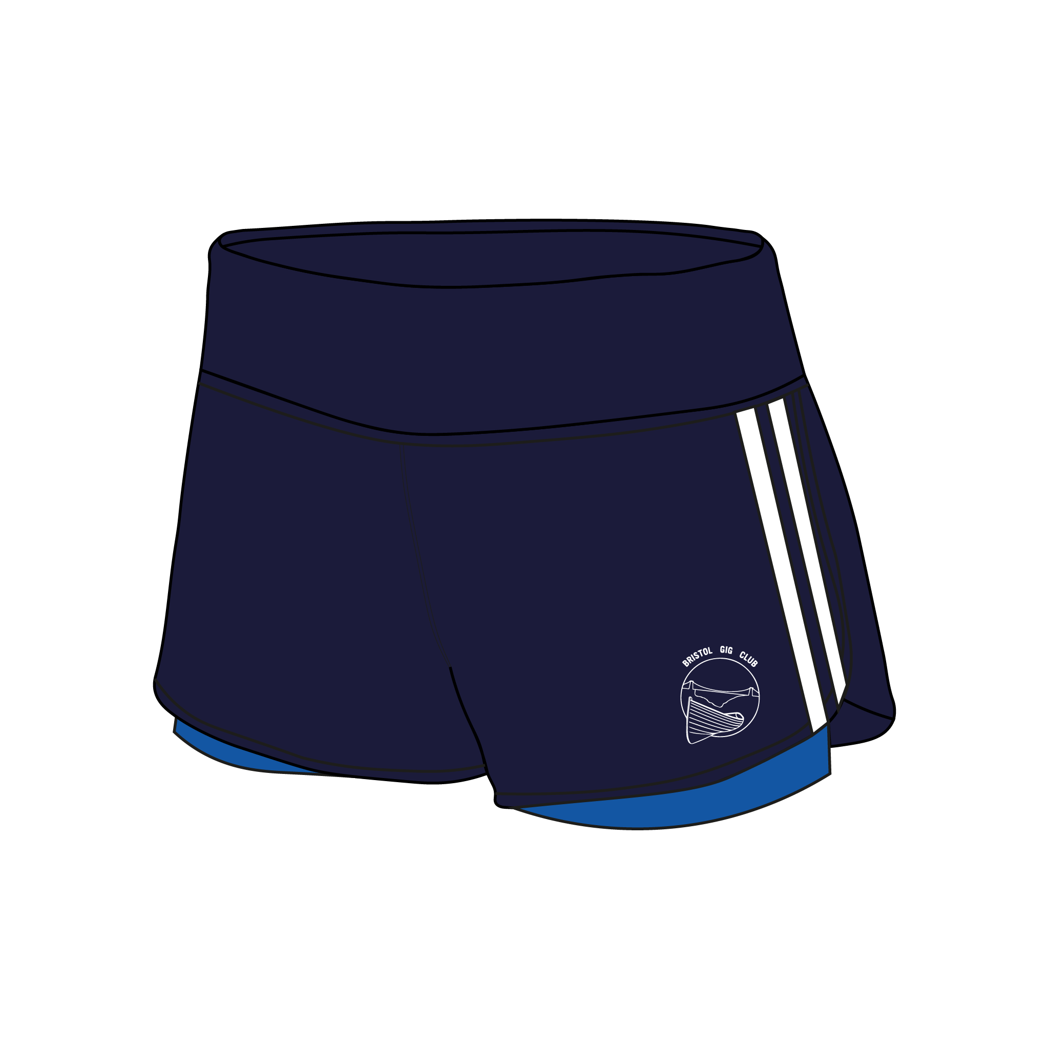 Bristol Gig Club Female Gym Shorts